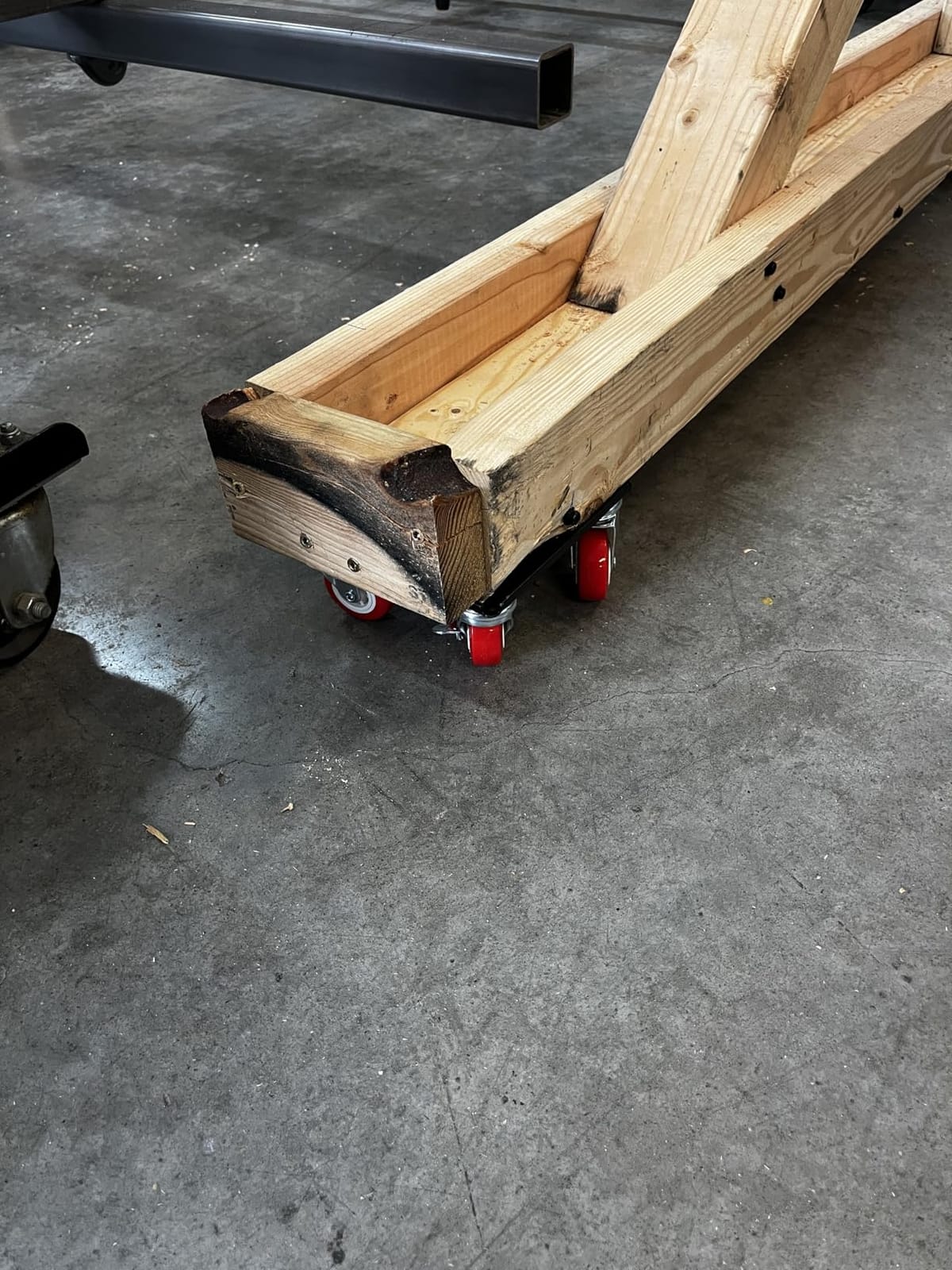 MYUEA Furniture Dolly, Furniture Movers with 5 Wheels, Carbon Steel Panel Heavy Duty Dolly, Maximum Load 3474LBS, Furniture Lifter with 5 360° Rotatable Rubber Universal Wheels (Black, 6.89x6.9 in) customer photo 1