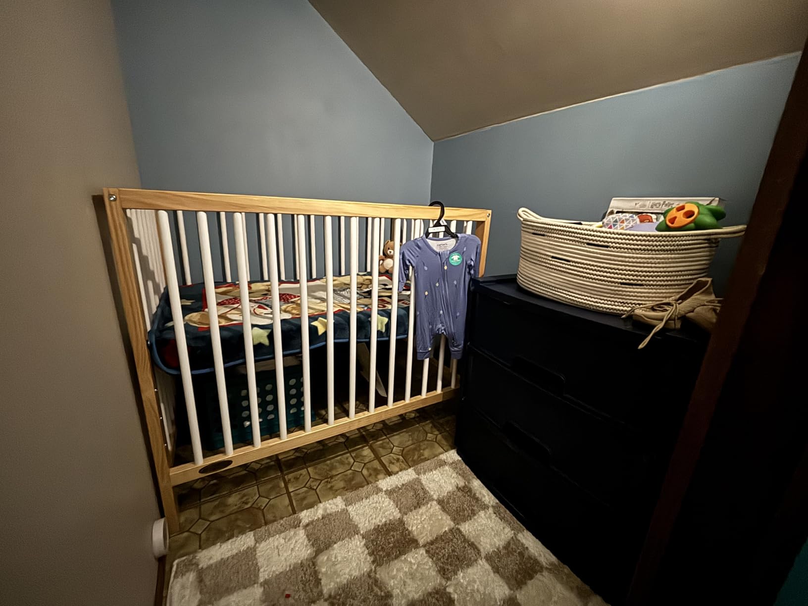 Graco Teddi 4-in-1 Convertible Mini Crib with Bonus Mattress, Driftwood | GREENGUARD Gold Certified, 2.75-Inch Water Resistant Mattress Included, Small Spaces Crib, Easy 30-Minute Assembly customer photo 1