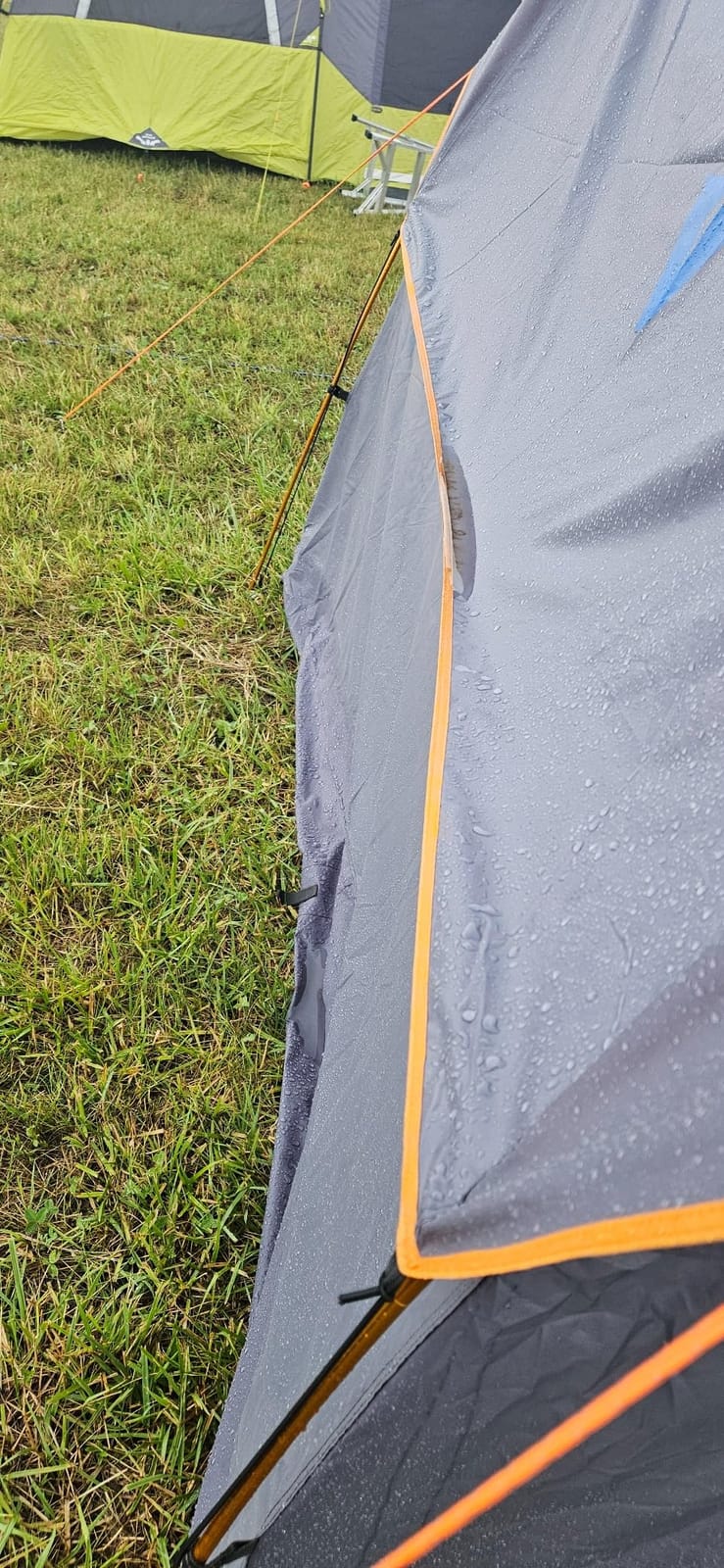 JOYTUTUS SUV Tent for Camping with Rainfly, Double Door Design Car Tent with Aluminum Poles, SUV Tailgate Tent with Waterproof PU2000mm Double Layer for 4-8 Person, Orange customer photo 2