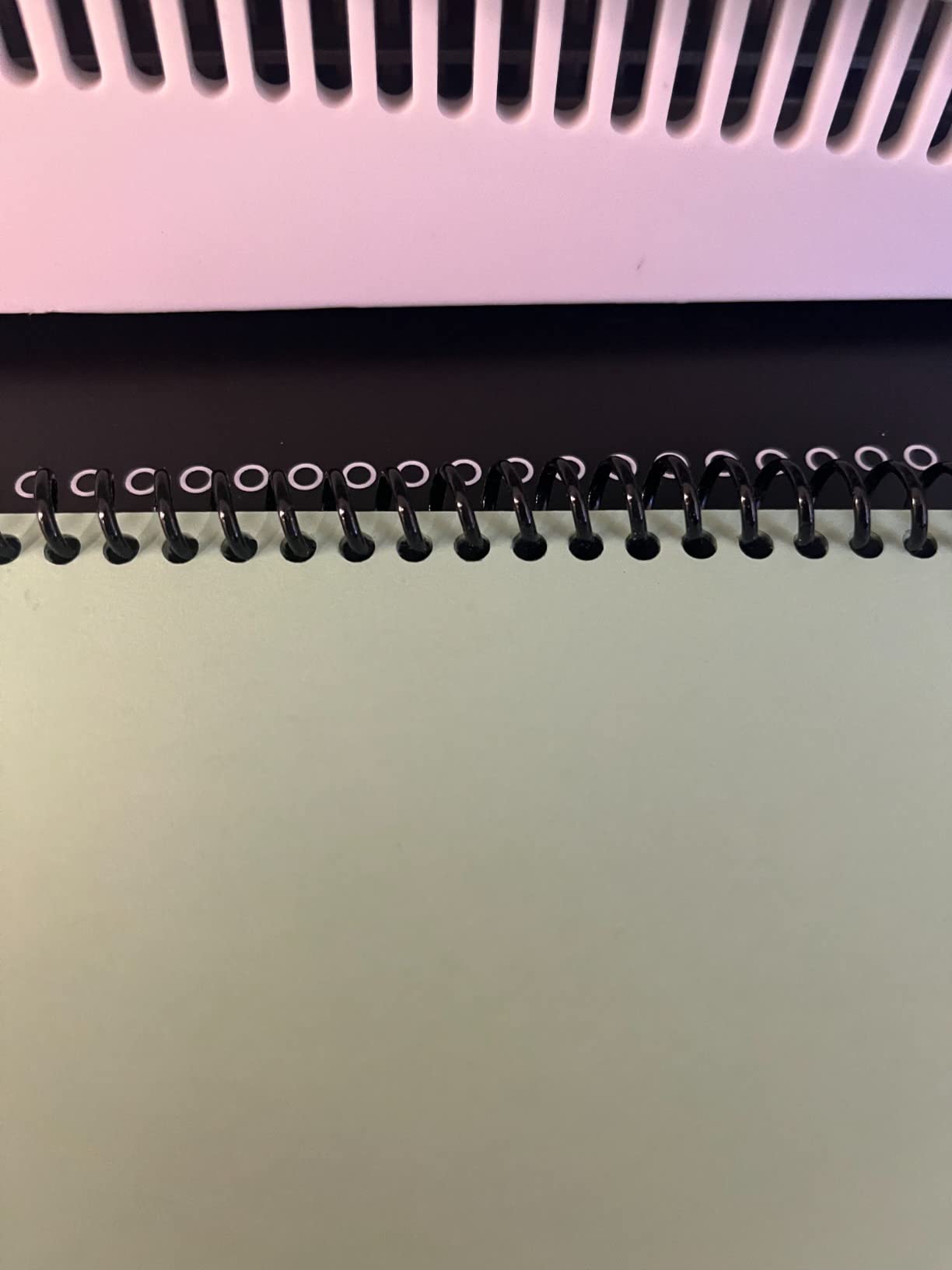 Spiral Coil Binding Machine with 46 Fully Disengaging Pins - 4:1 Pitch - Electric Coil Inserter - Adjustable Side Margin, Comes with Free 1 Box Coil Spines & Plier, 20 Sheet Punch Capacity customer photo 2