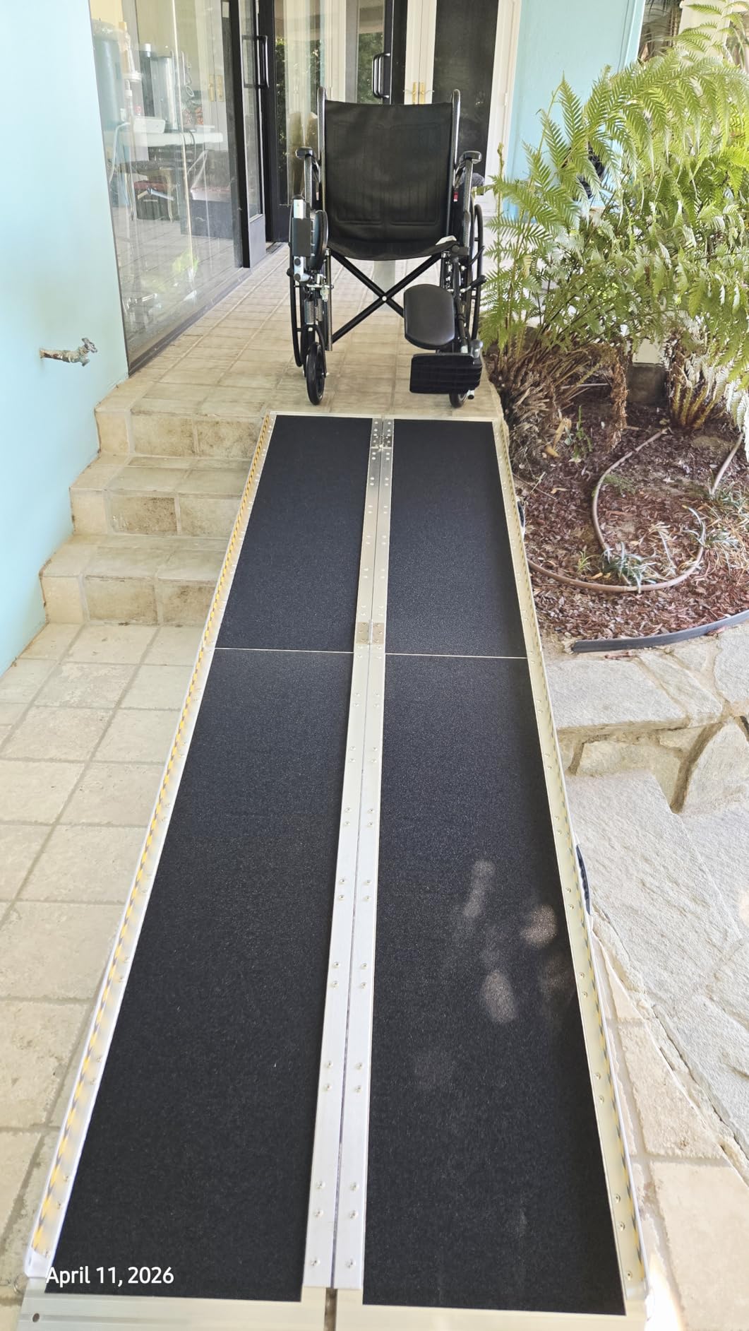 VNN Portable Wheelchair Ramp 2FT, Non-Slip Aluminum Ramps for Wheelchairs for Home, Handicap Wheelchair Ramps for Home Steps, Aluminum Loading Dock Plates customer photo 2