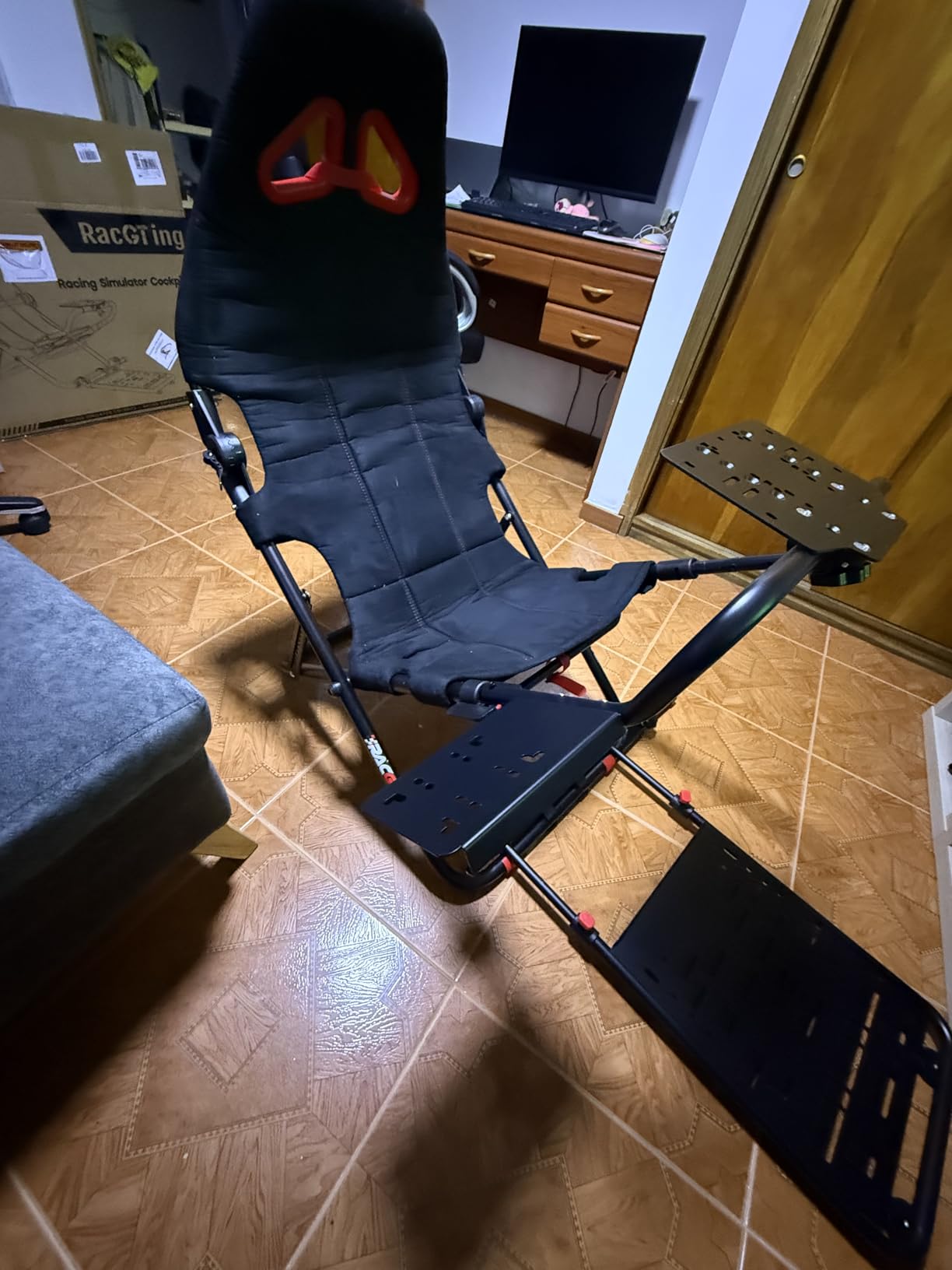 RACGTING Racing Simulator Cockpit for G920 G29 G923, Foldable Racing Simulator for Thrustmaster T248X T300 PS5 PS4 PC customer photo 1