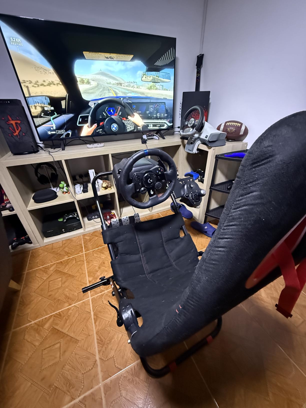 RACGTING Racing Simulator Cockpit for G920 G29 G923, Foldable Racing Simulator for Thrustmaster T248X T300 PS5 PS4 PC customer photo 2