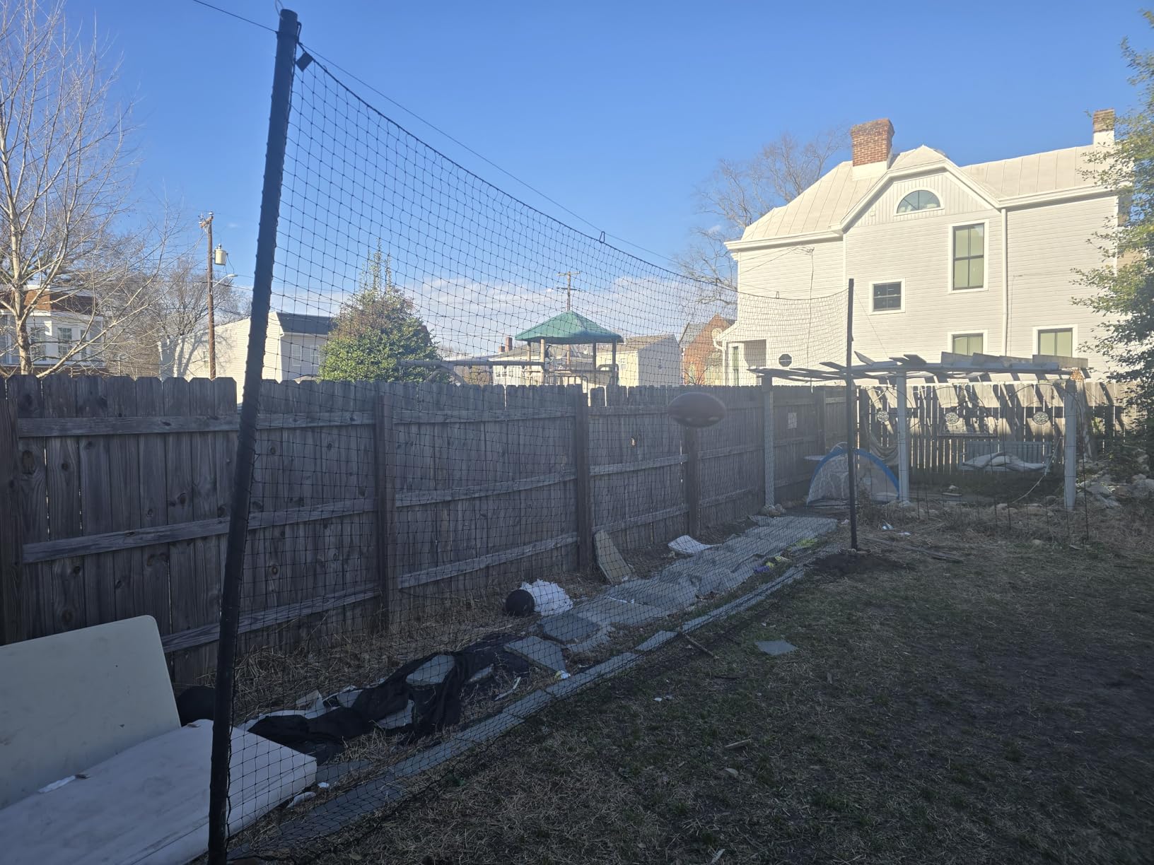 Baseball Softball Backstop Nets, Heavy Duty Sports Netting | Sports Net, Sports Netting Barrier for Backyard Baseball Softball, Multi-Sport Backstop Net, Twisted Knotted PE Net customer photo 1