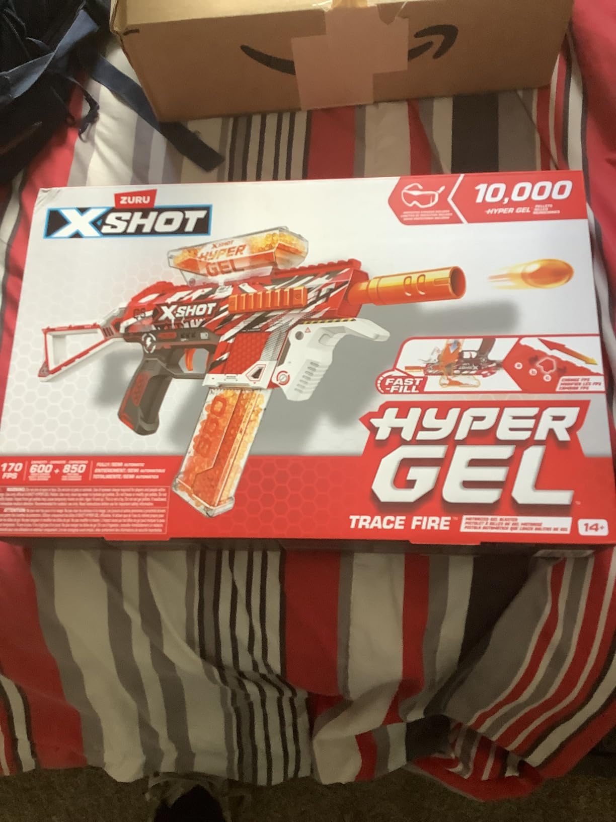 XSHOT Hyper Gel Trace Fire Blaster, Semi and Fully Automatic Gel Blaster & 10,000 Gellets, 600 Capacity Hopper & 850 Capacity Mag, Ages 14 & Up by ZURU customer photo 1