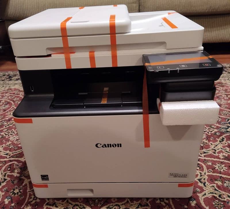 Canon Color imageCLASS MF753Cdw - Wireless Duplex Color Laser Printer, All-in-One with Scanner, Copier, Fax, Auto Document Feeder, Mobile Ready, 3 Year Limited Warranty, 35 PPM, White customer photo 1