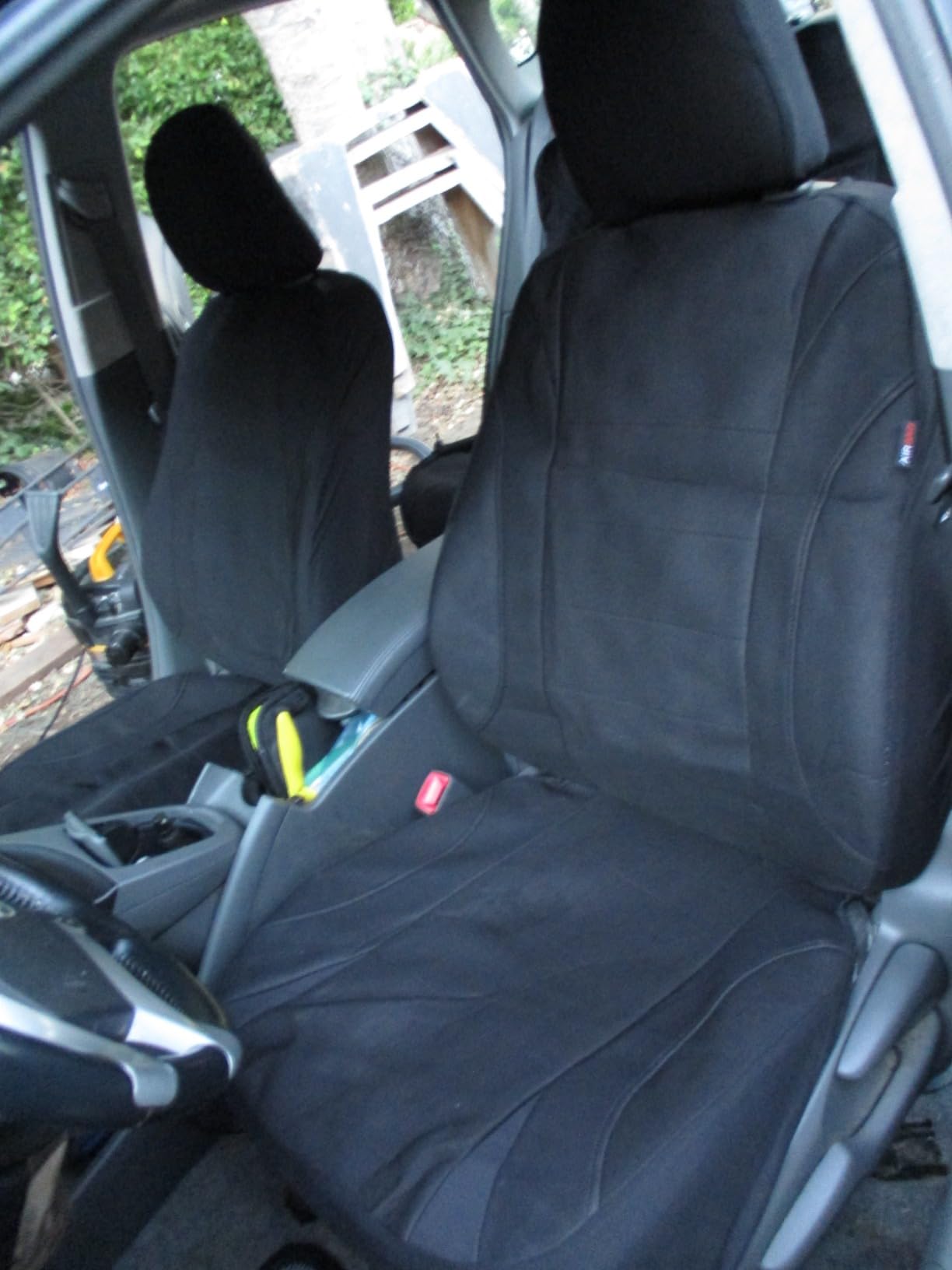 CAR PASS Neoprene Waterproof Seat Covers, Universal Fit Black Full Sets, Protective Interior Covers for Auto SUV, Vans, Sedans, Trucks customer photo 1