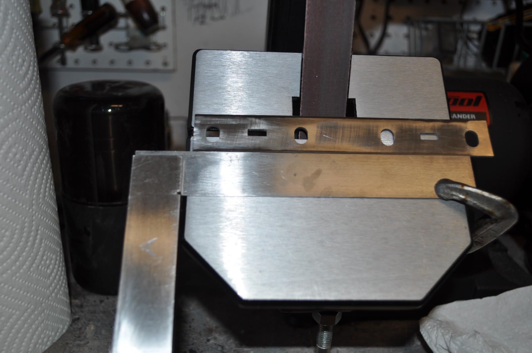 BUCKTOOL Low Speed Belt Grinder Combo for Metal,1x30
