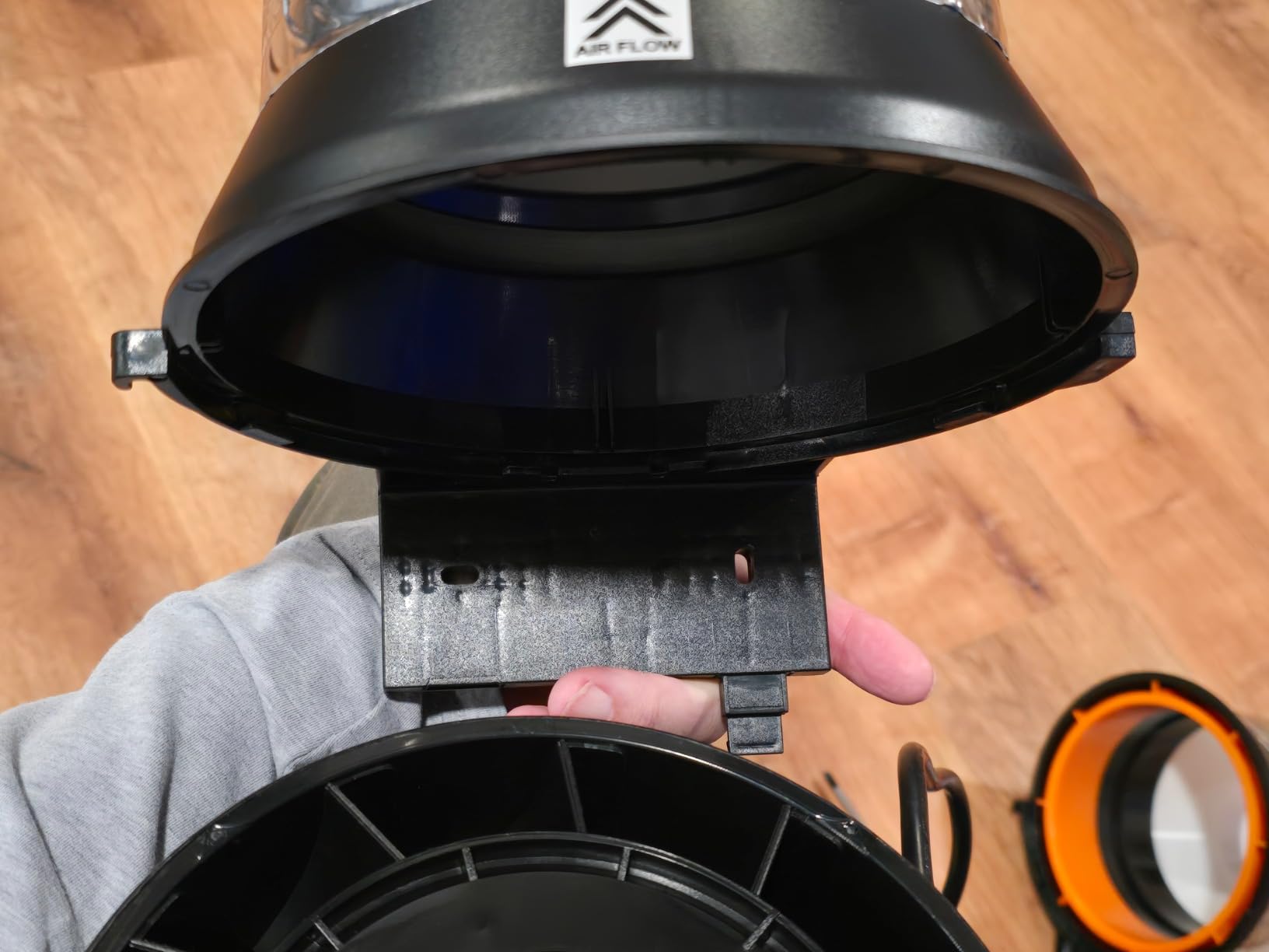 VEVOR Inline Duct Fan, 6-Inch 400 CFM with Variable Speed Controller, Quiet AC-Motor Ventilation Exhaust Fan for Cooling Booster, Grow Tents, Hydroponics customer photo 2