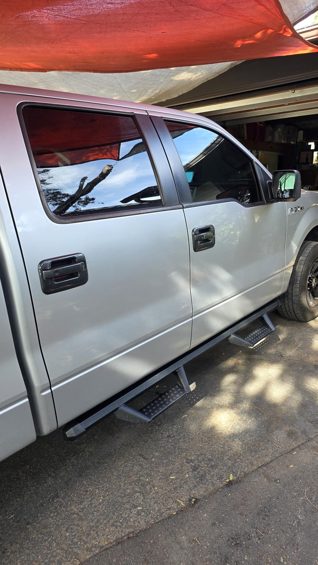 Running Boards Step Bars for 2015-2026 Ford F150 Crew Cab Side Step | 4 Full Size Doors, 4.7
