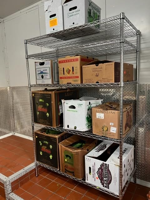 4000 LBS Heavy Duty Wire Rack, 48 x 24 x 76, 5-Tier NSF Commercial Rolling Rack with 4