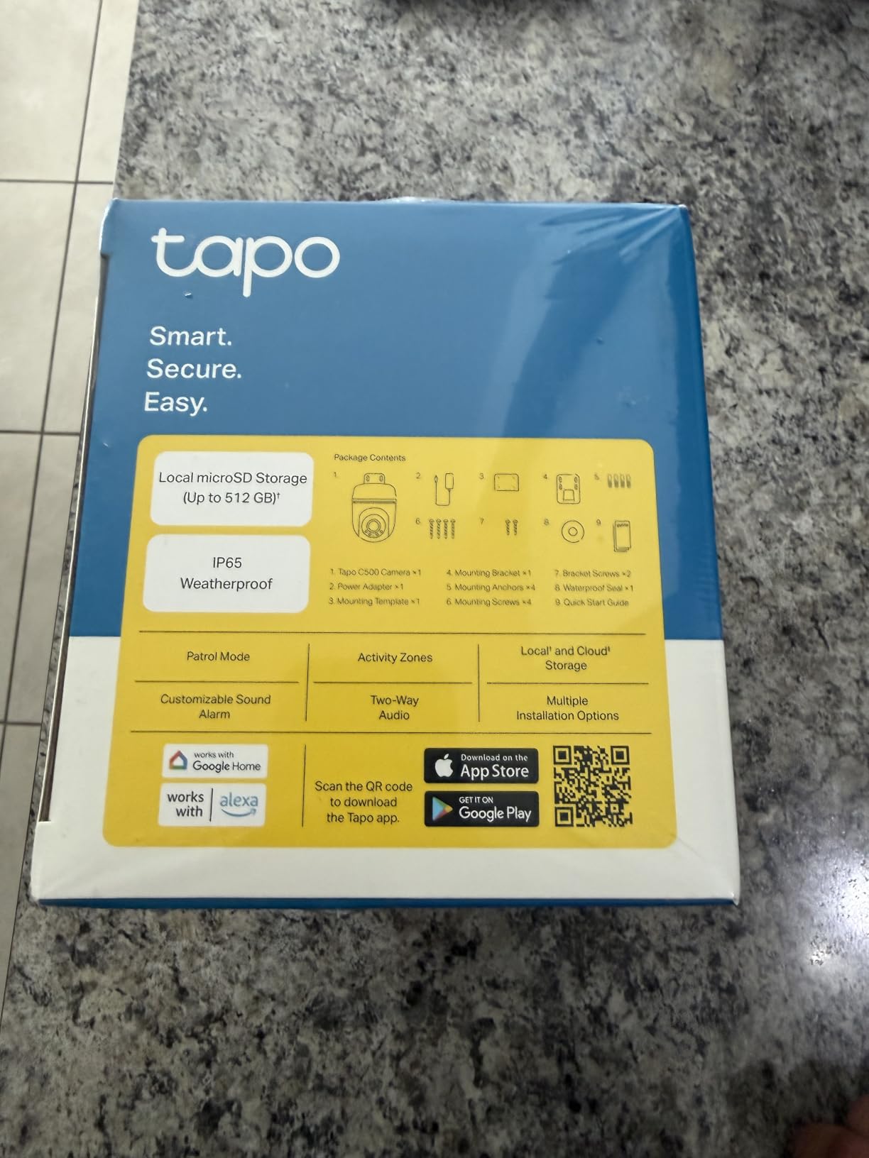 Tapo 1080P Outdoor Wired Pan/Tilt Security Wi-Fi Camera, 360° View, Motion Tracking, Works with Alexa & Google Home, Night Vision, Free AI Detection, Cloud & SD Card Storage(up to 512GB), Tapo C500 customer photo 1