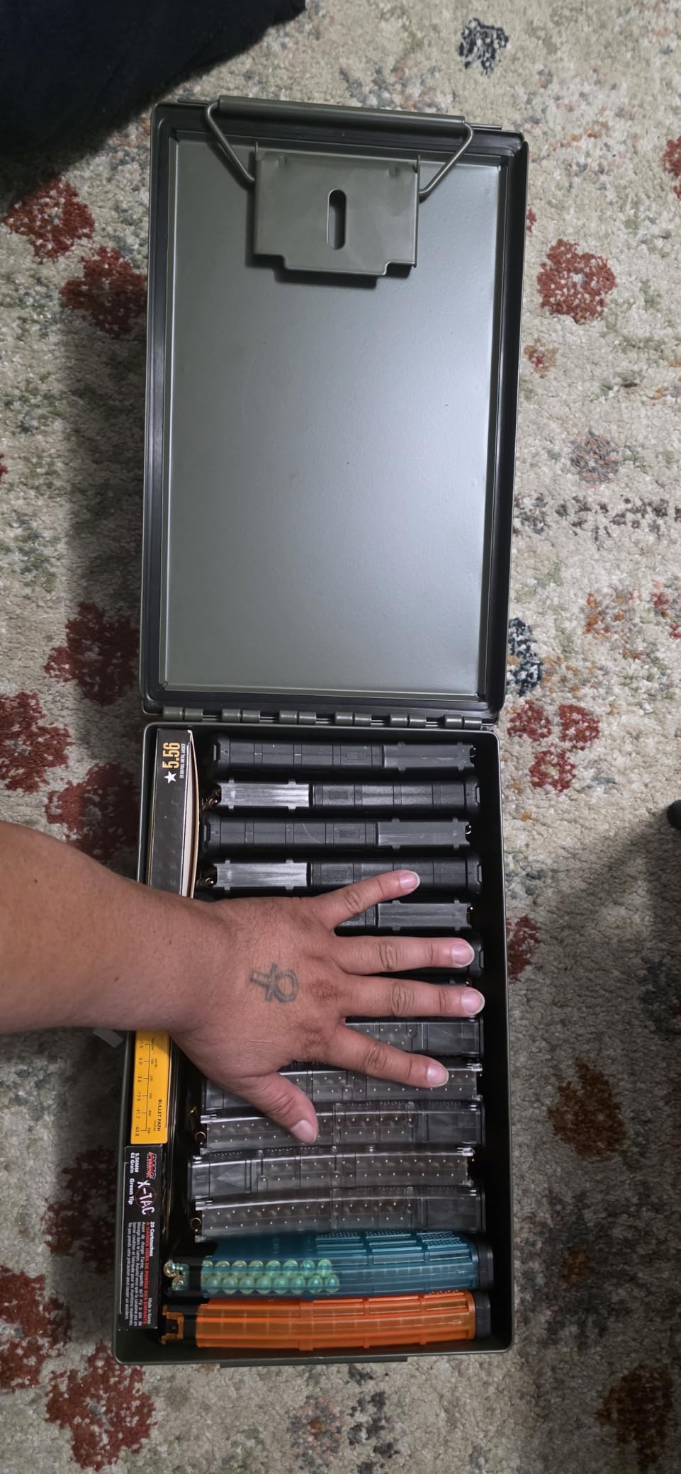 Reapr Steel Ammo Can, Heavy Duty Locking Metal Ammo Storage Box, Airtight and Watertight 30 Cal or 50 Cal Case for Rifle, Shotgun, Pistol, Military Footlocker Style Tool and Gear Organizer customer photo 1