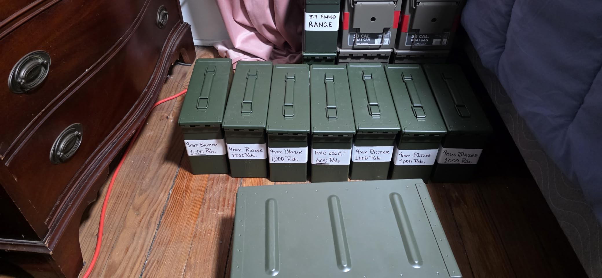 Reapr Steel Ammo Can, Heavy Duty Locking Metal Ammo Storage Box, Airtight and Watertight 30 Cal or 50 Cal Case for Rifle, Shotgun, Pistol, Military Footlocker Style Tool and Gear Organizer customer photo 2