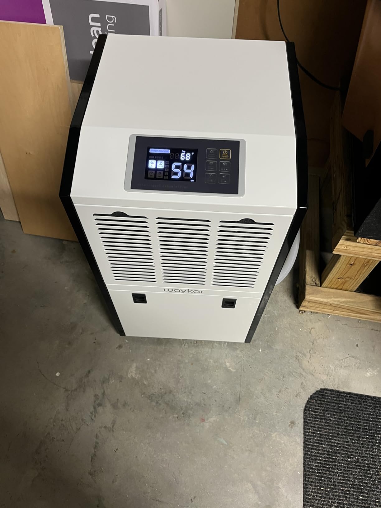 Waykar 155 Pints Large Commercial Dehumidifier with Drain Hose and Water Tank, Industrial Dehumidifier in Large Space up to 8000 Sq. Ft for Home, Basements, Whole House, Library customer photo 2