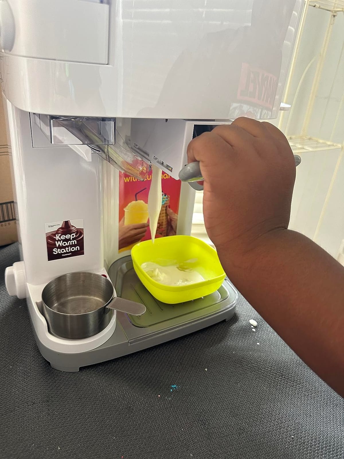 Cuisinart Soft Serve Ice Cream Machine- Mix It In Ice Cream Maker for Frozen Yogurt, Sorbet, Gelato, Drinks 1.5 Quart, White, ICE-48 customer photo 2