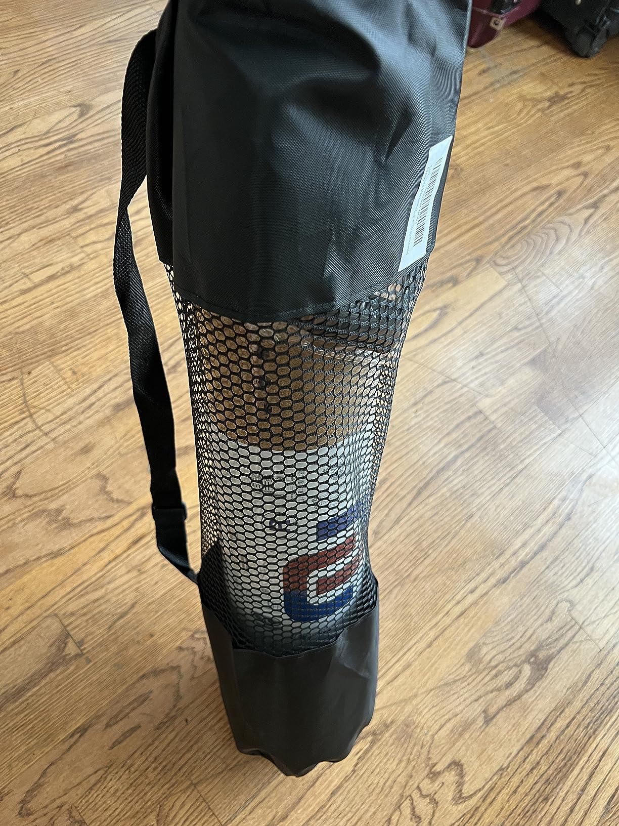 Numat Cork Yoga Mat 6mm (1/4 inch) Thick 72 x 24 in, Sweatproof NonSlip Eco-friendly, Lightweight TPE foam with Alignment Lines, Great for Hot Yoga, Pilates, Gym and Exercise, Black Carrying Bag w. Strap Included customer photo 1