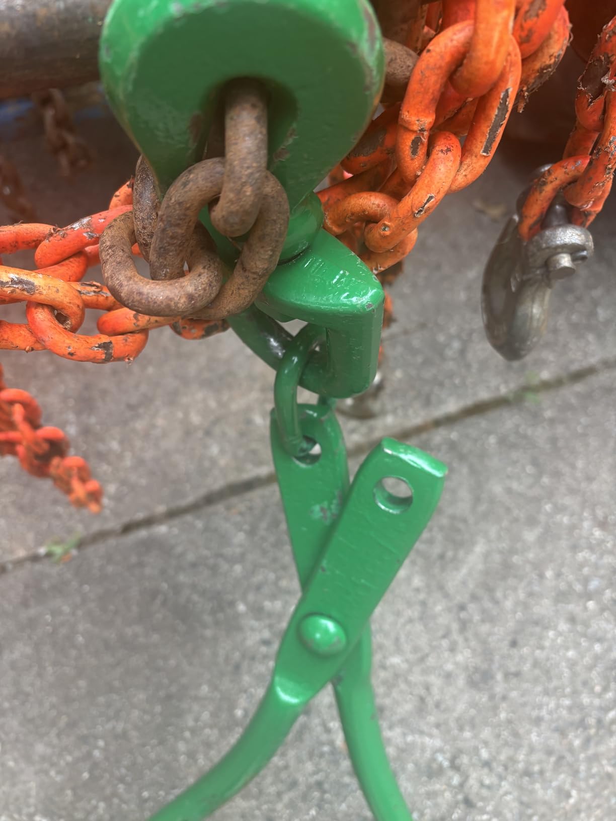 Timber Claw Hook, 18in - Log Lifting Tongs Heavy Duty Grapple Timber Claw, Lumber Skidding Tongs Logging Grabber 18