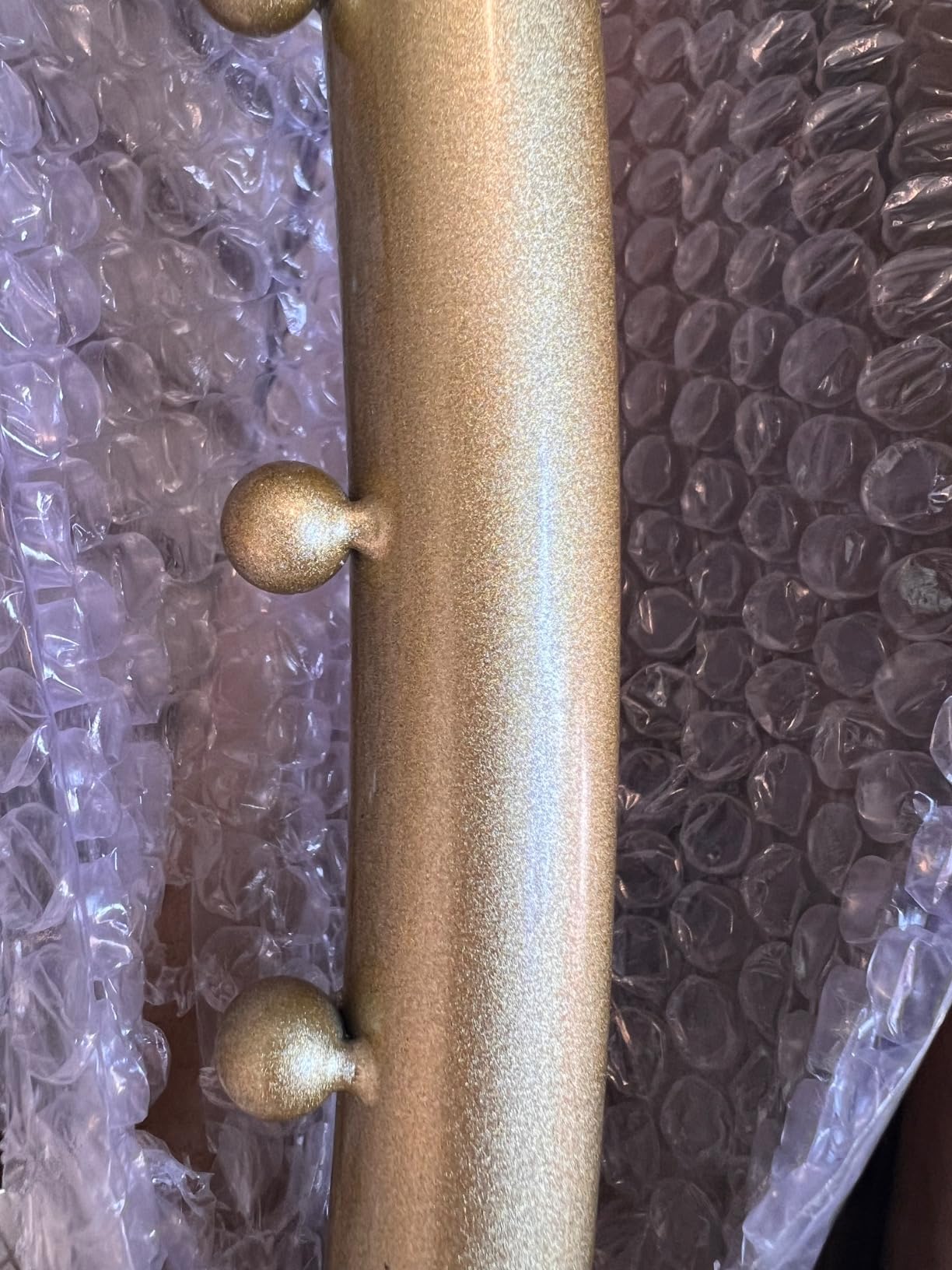 Gold Clothing Rack for Boutiques, Wall Mounted Retail Display Garment Rack, 39.37in Industrial Pipe customer photo 2