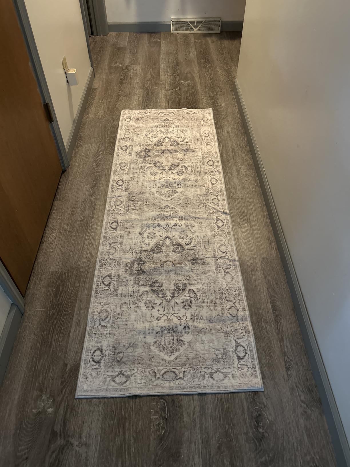 Washable 8x10 Area Rugs, Non Slip Living Room Rug Ivory/Gray | Low Pile with Stain Resistant Surface, Pet and Kid Friendly, Carpet for Bedroom, Dining Room, Home Decor customer photo 2