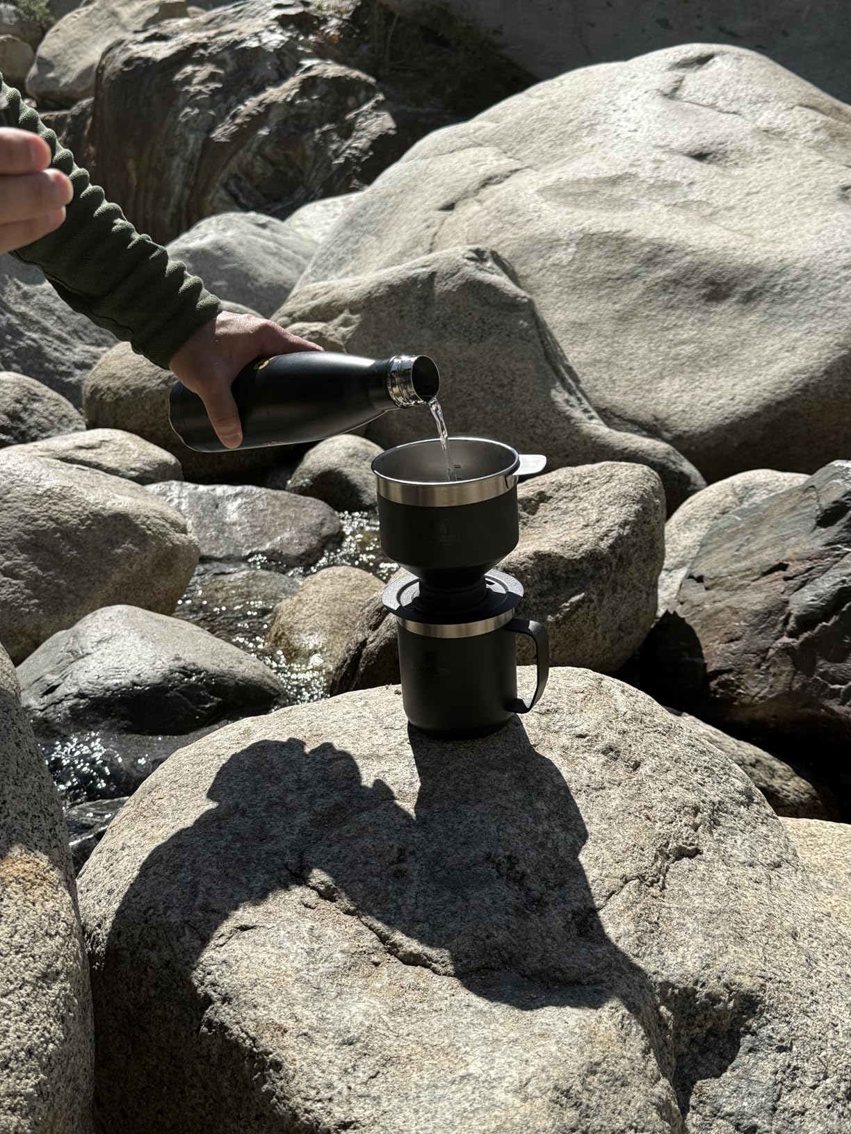 STANLEY Perfect Brew Pour Over Set | 12 oz Camp Mug with Lid Included | Drip Coffee Maker with Reusable Filter | Insulated Stainless Steel | BPA-Free | Cream Gloss customer photo 1