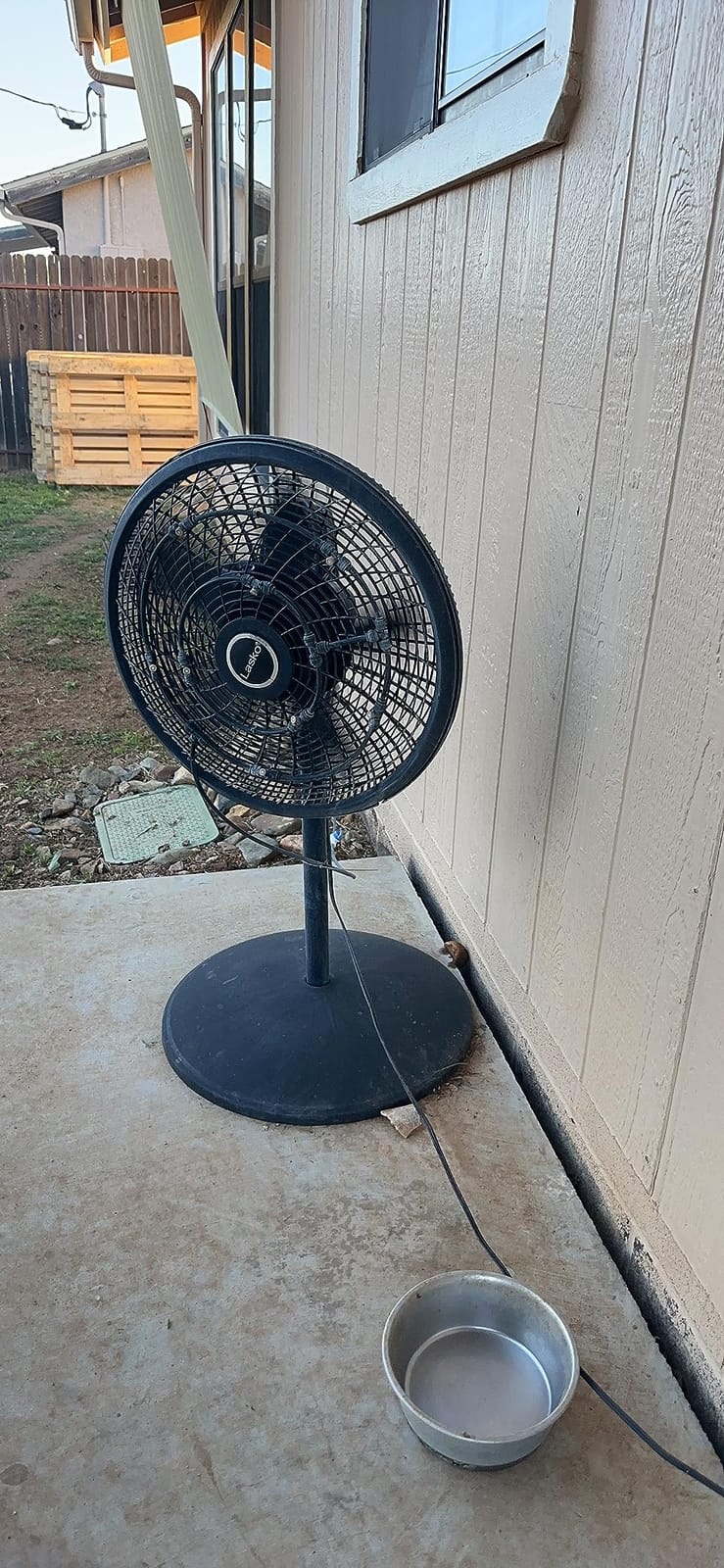 Mussozy Fan Misting Kit for Outdoor Cooling 26.3 FT Misting Hose 8 Brass Misting Nozzles Outdoor Fan Misting Cooling System Water Misting Fan for Outdoor Patio Garden Backyard Greenhouse Breeze customer photo 2