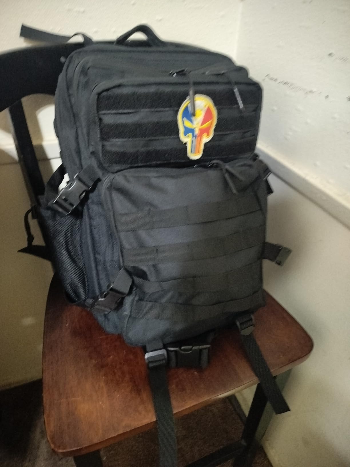 LHI Military Tactical Backpack for Men and Women 45L Army 3 Days Assault Pack Bag Large Rucksack with Molle System - Black customer photo 2