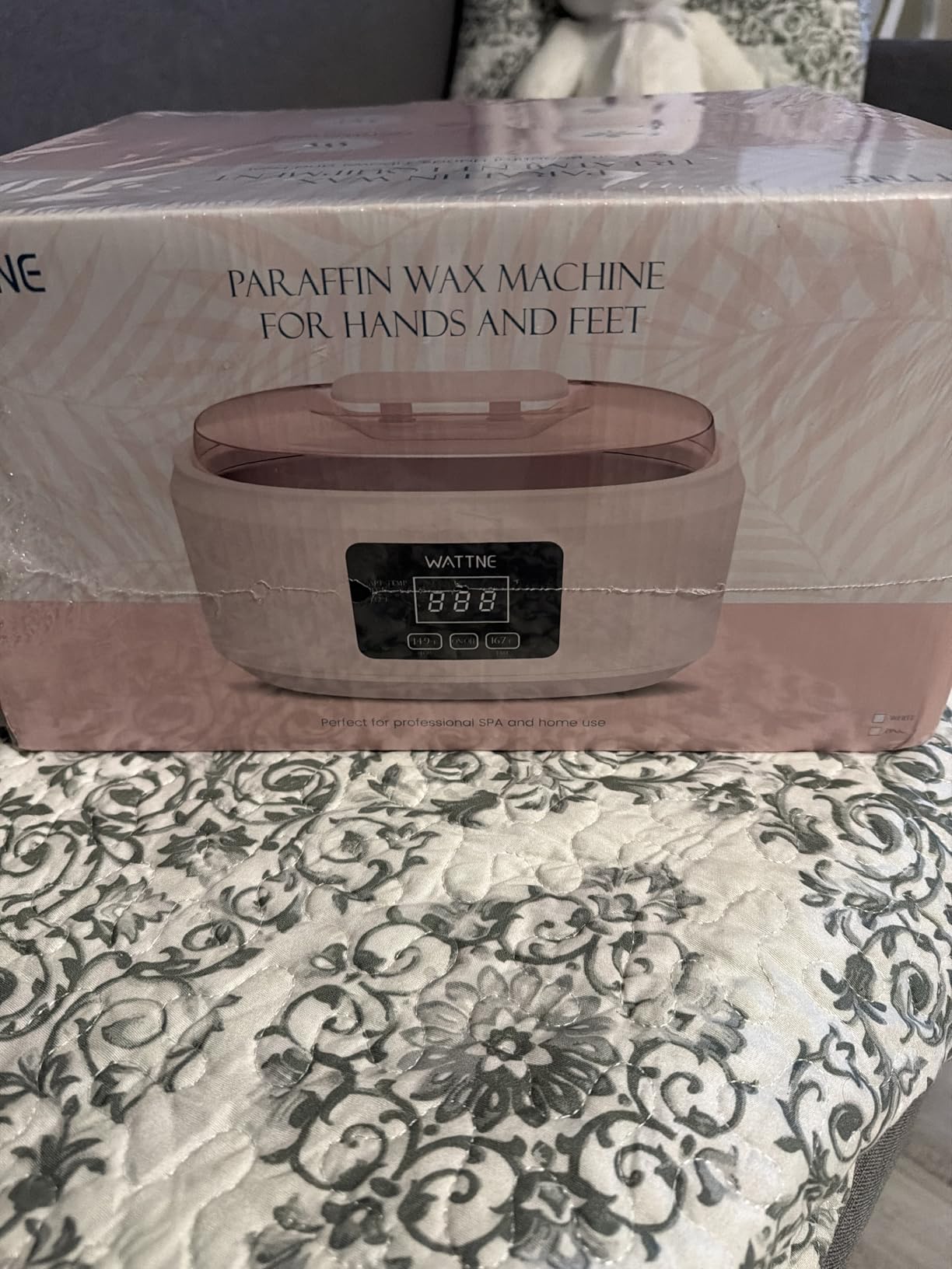 Paraffin Wax Machine for Hand and Feet - Paraffin Wax Warmer Moisturizing Kit Auto-time and Keep Warm Paraffin Hand Wax Machine for Arthritis (Pink) customer photo 2