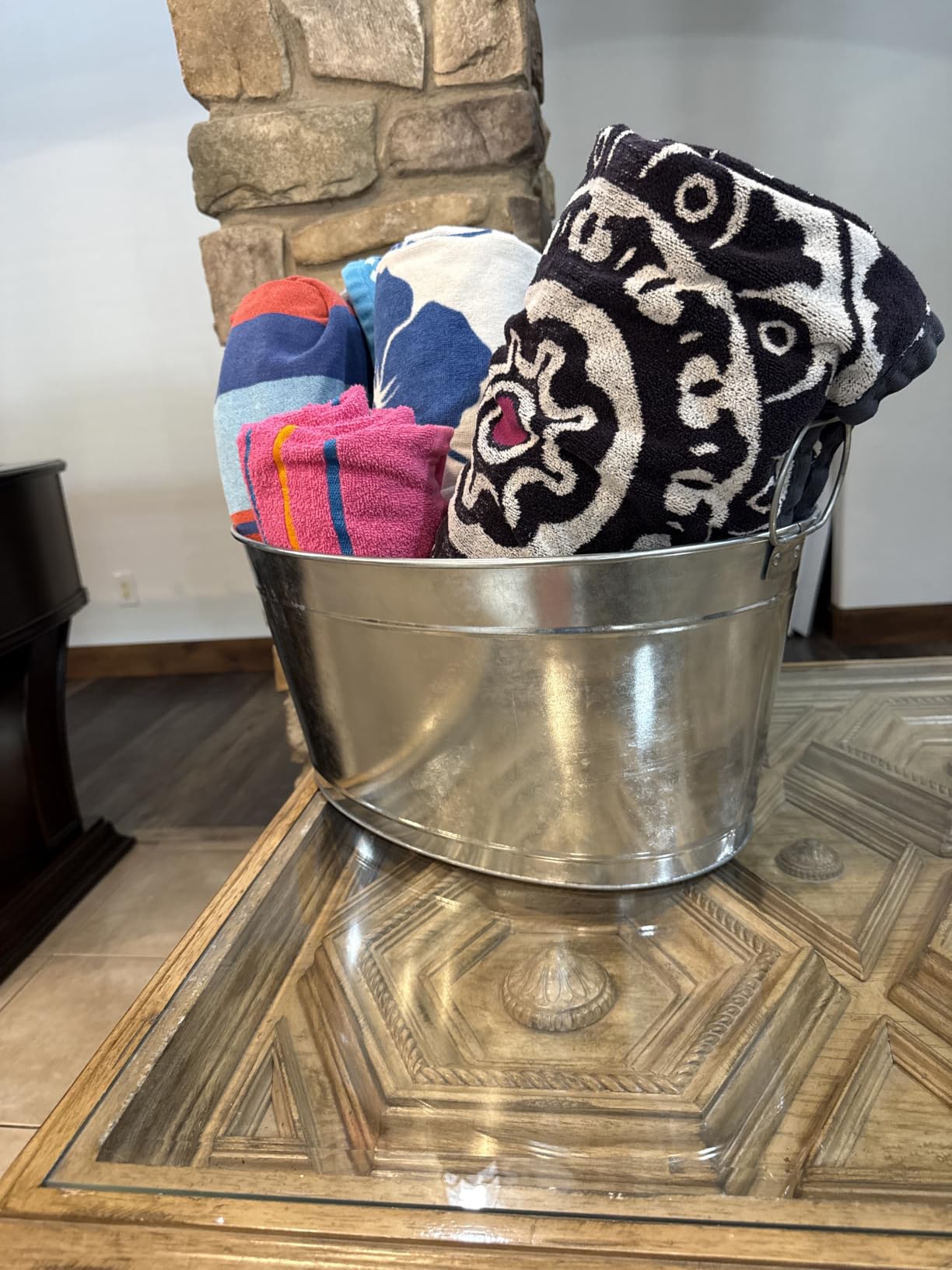 Large 6-Gallon Galvanized Tin Beverage Tub, 20x14x10 inches (Pack of 2) customer photo 1