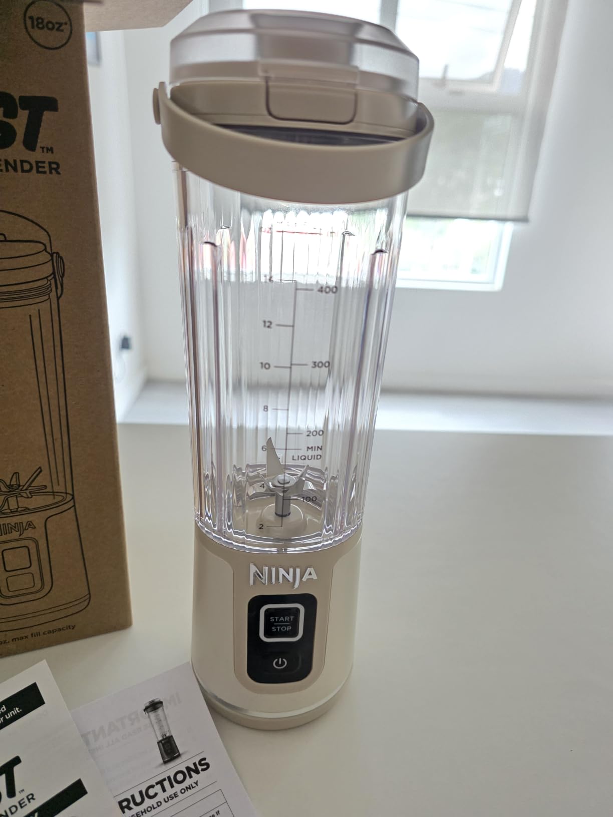 Ninja BC151NV Blast Portable Blender, Cordless, 18oz Vessel, Denim Blue customer photo 2