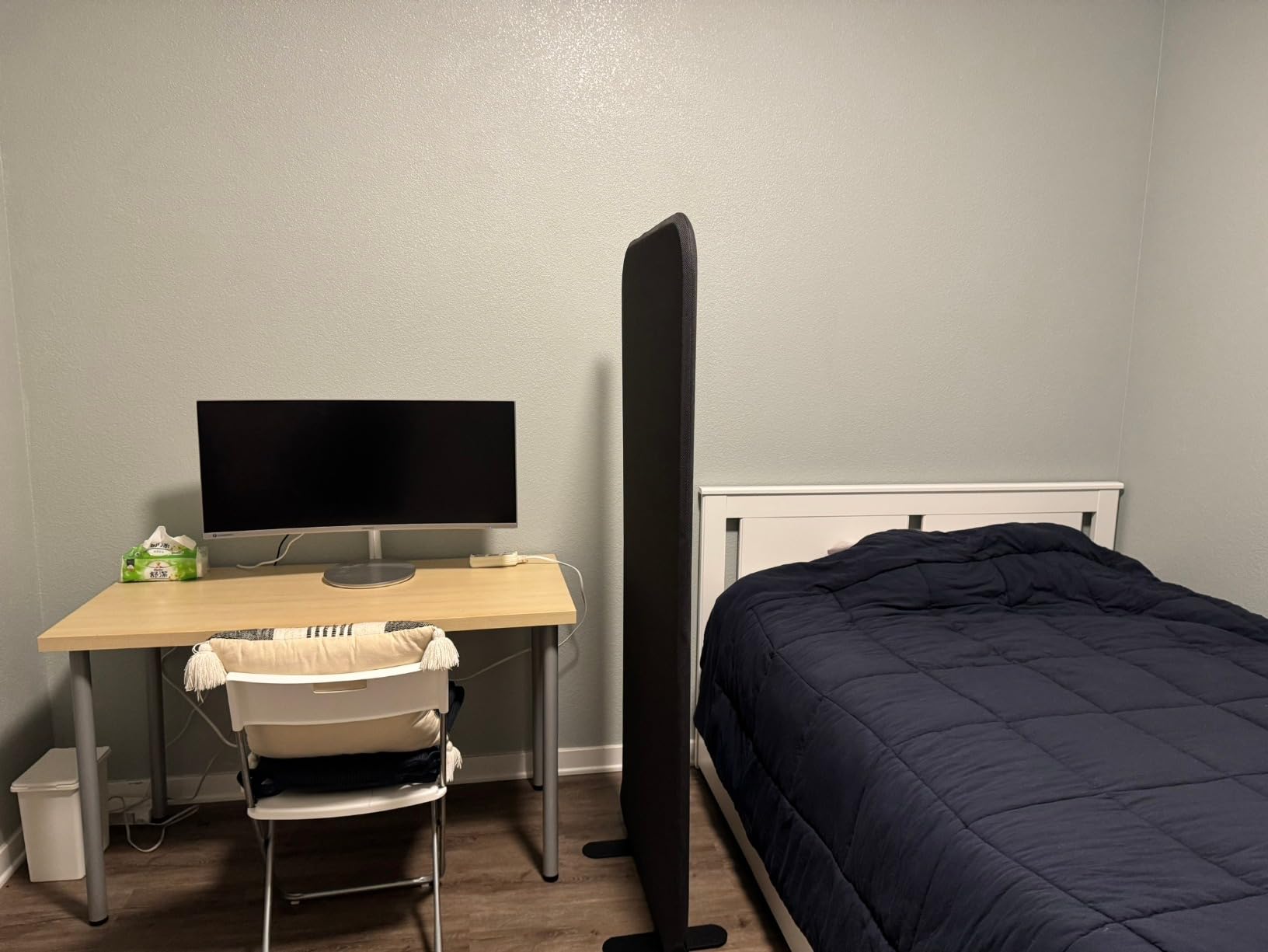 DECOLAB Standing Room Dividers, Portable Panel Wall 29x65 inch, Steel | Privacy Partition. For Classroom, Cubicle Office, Studio, Home, Medical. Scratch Resistance. customer photo 1