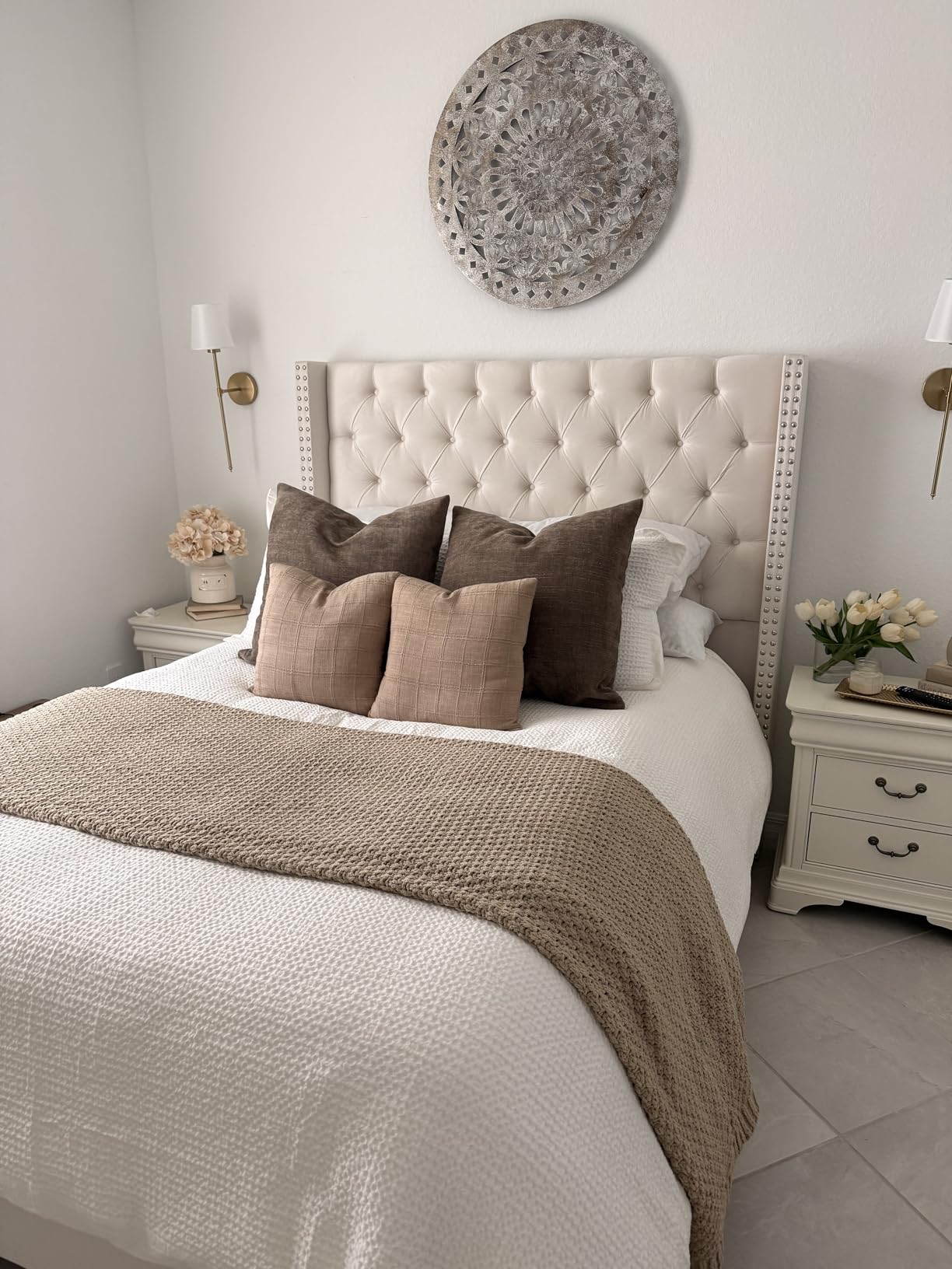 Bedsure PureWoven 3 Pieces 100% Cotton Waffle Weave Duvet Cover Set, Queen | Bright White, Breathable, Corner Ties & Button Closure, Machine Washable, All-Season, Home Decor Gift, Good Housekeeping Seal customer photo 2