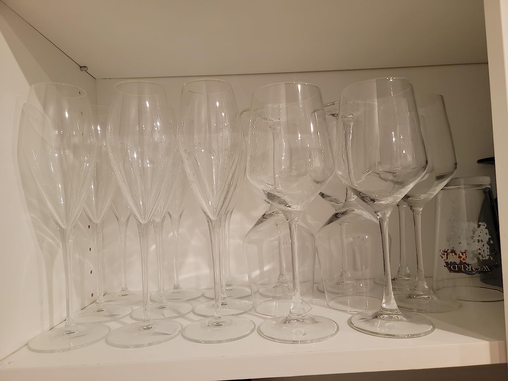 YANGNAY Wine Glasses (Set of 12, 13 Oz), Clear Wine Glasses for Red or White Wine, Smooth Rim, Dishwasher Safe customer photo 2