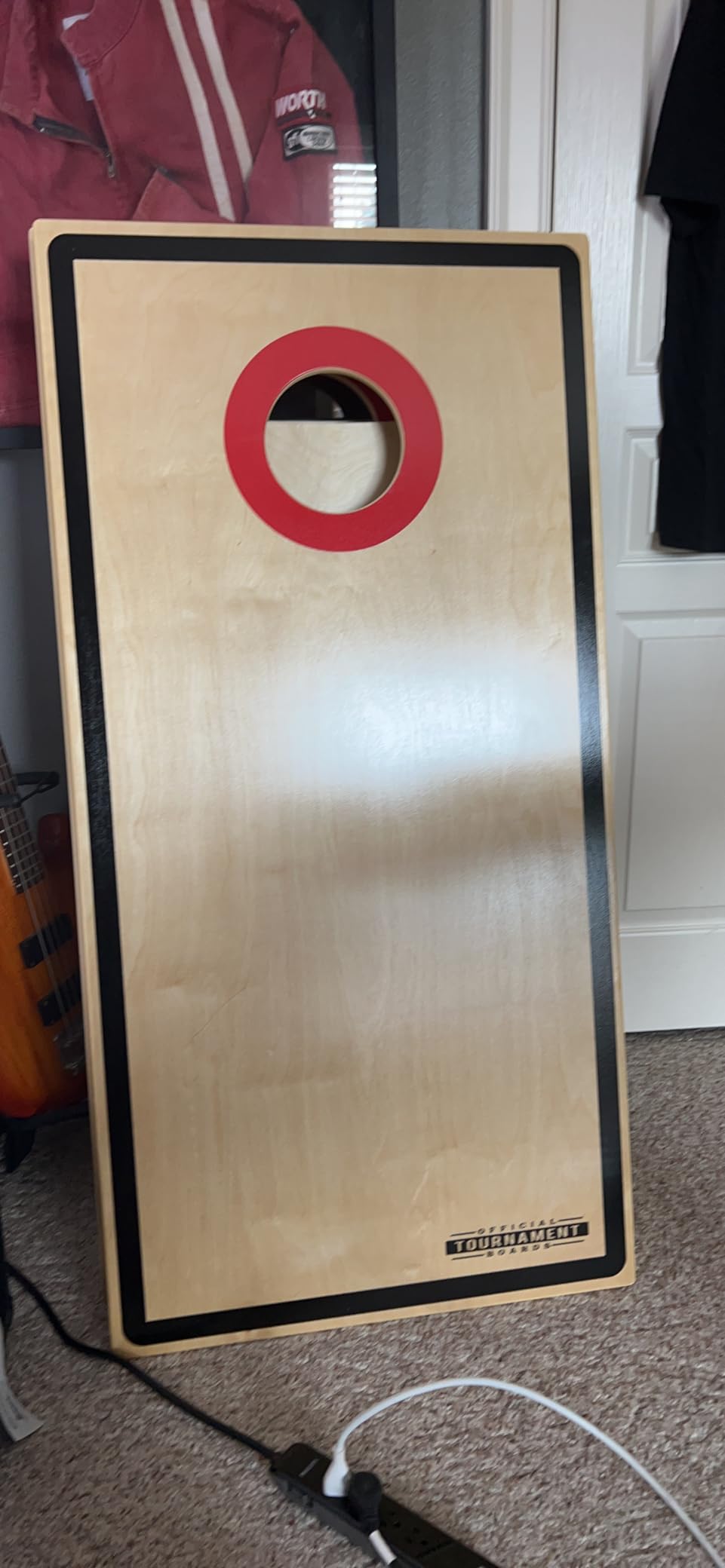 GoSports Tournament Edition Regulation Cornhole Game Set - 4 ft x 2 ft Wood Boards with 8 Dual Sided (Slide and Stop) Bean Bags customer photo 2
