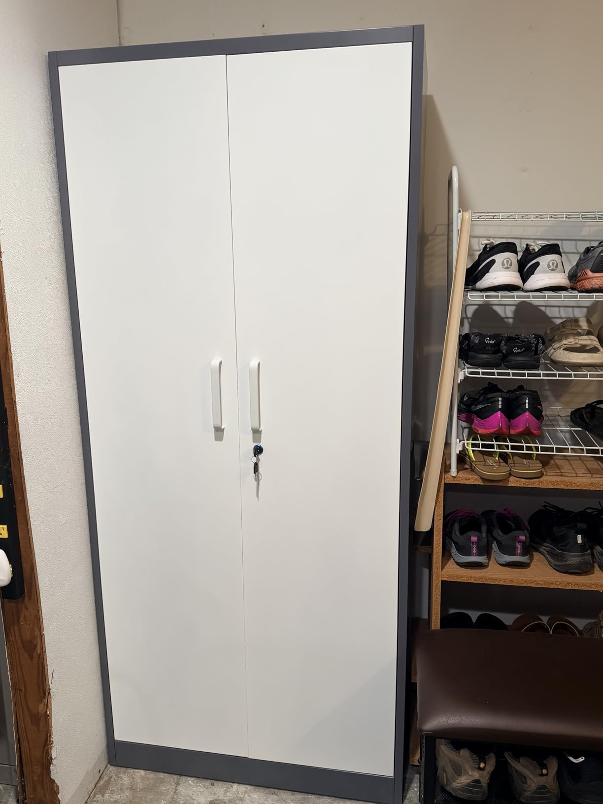 Yizosh Metal Storage Cabinet with Lock - 72