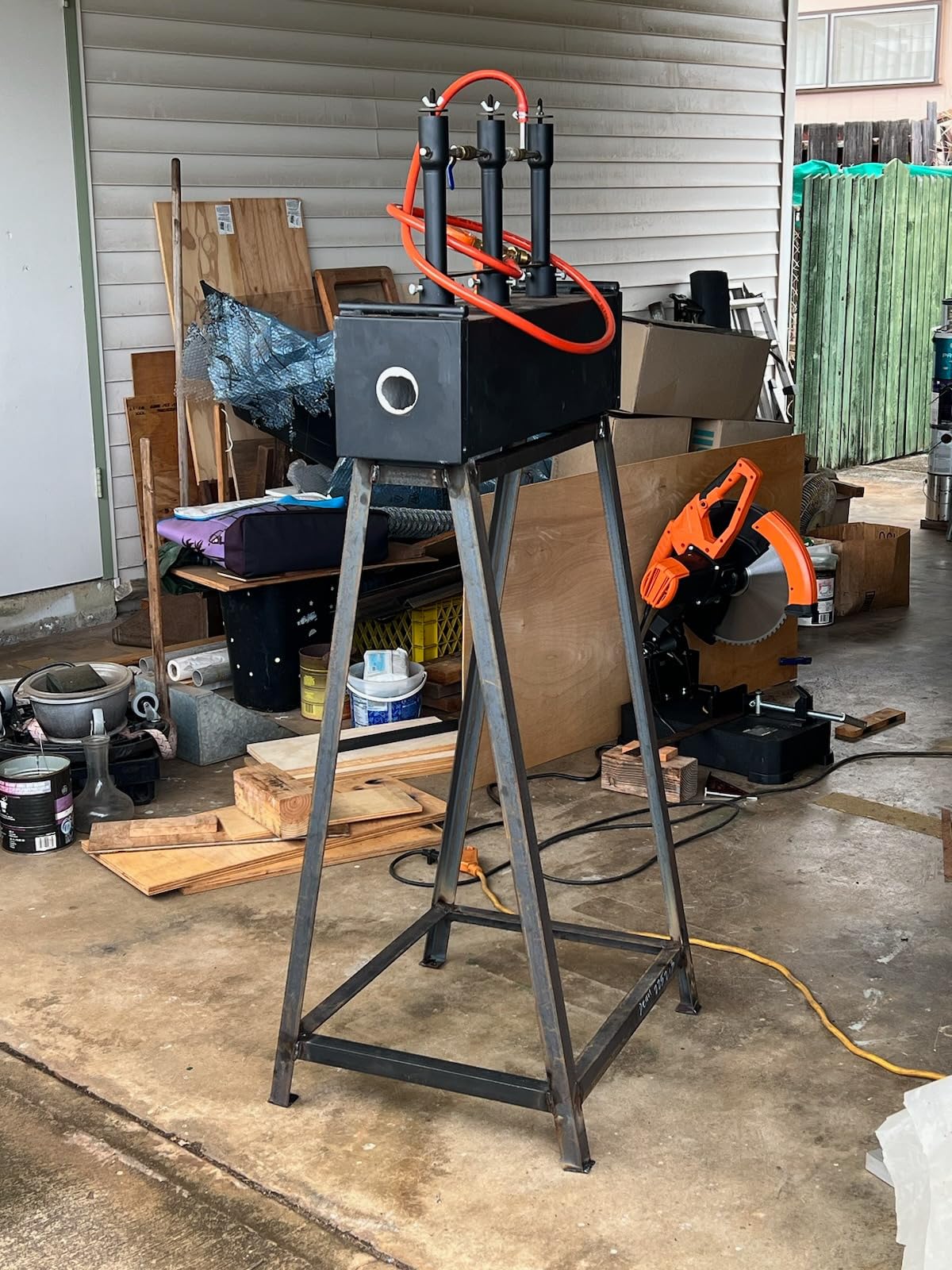 VEVOR Chop Saw, 14''/355mm Blade Diameter Cut Off Saw, 2800W 1200RPM Steel Cutting Machine, 0-45° Adjustable Dry Cut customer photo 1