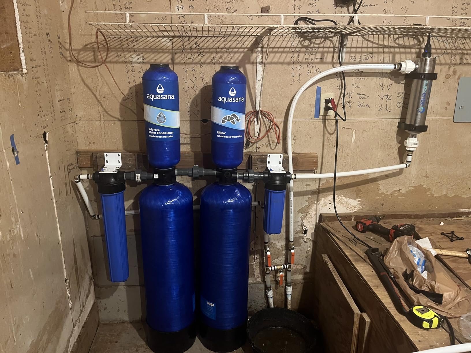 Aquasana Whole House Well Water Filter | 500K-Gallon | UV | Carbon & KDF | Reduces Chlorine, Bacteria & Viruses | 5-Year Warranty customer photo 1