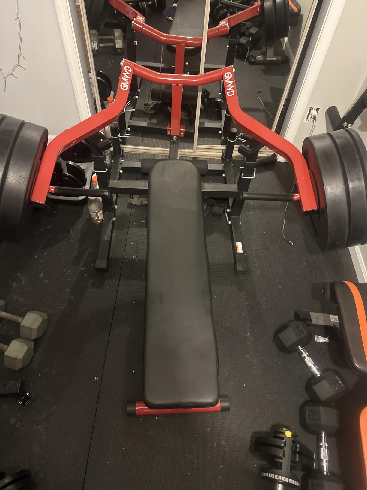 GMWD Chest Press Machine, Bench Press Machine with Independent Converging Arms, Adjustable Flat Incline Bench for Chest, AB Workouts, Shoulder Home Gym Equipment customer photo 1