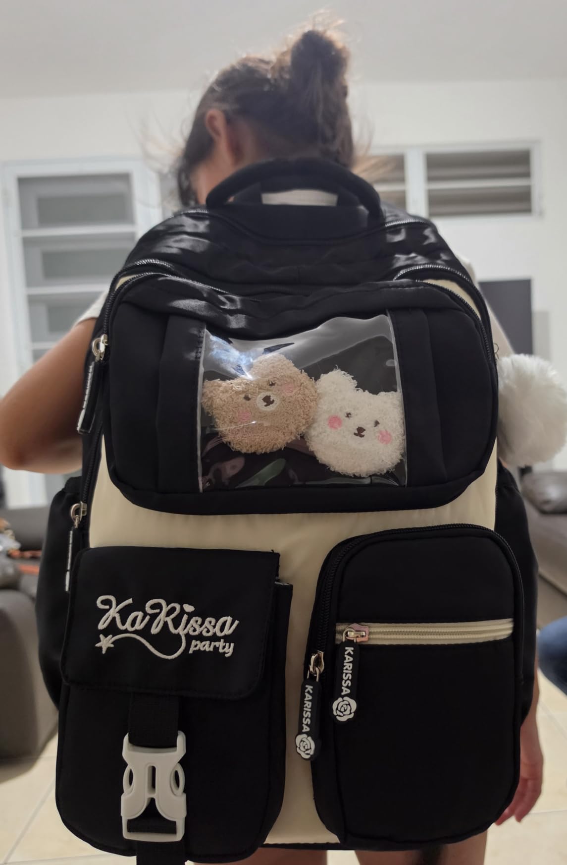 PIG PIG GIRL Kids Backpack for Girls School Book Bag for Elementary Primary customer photo 1