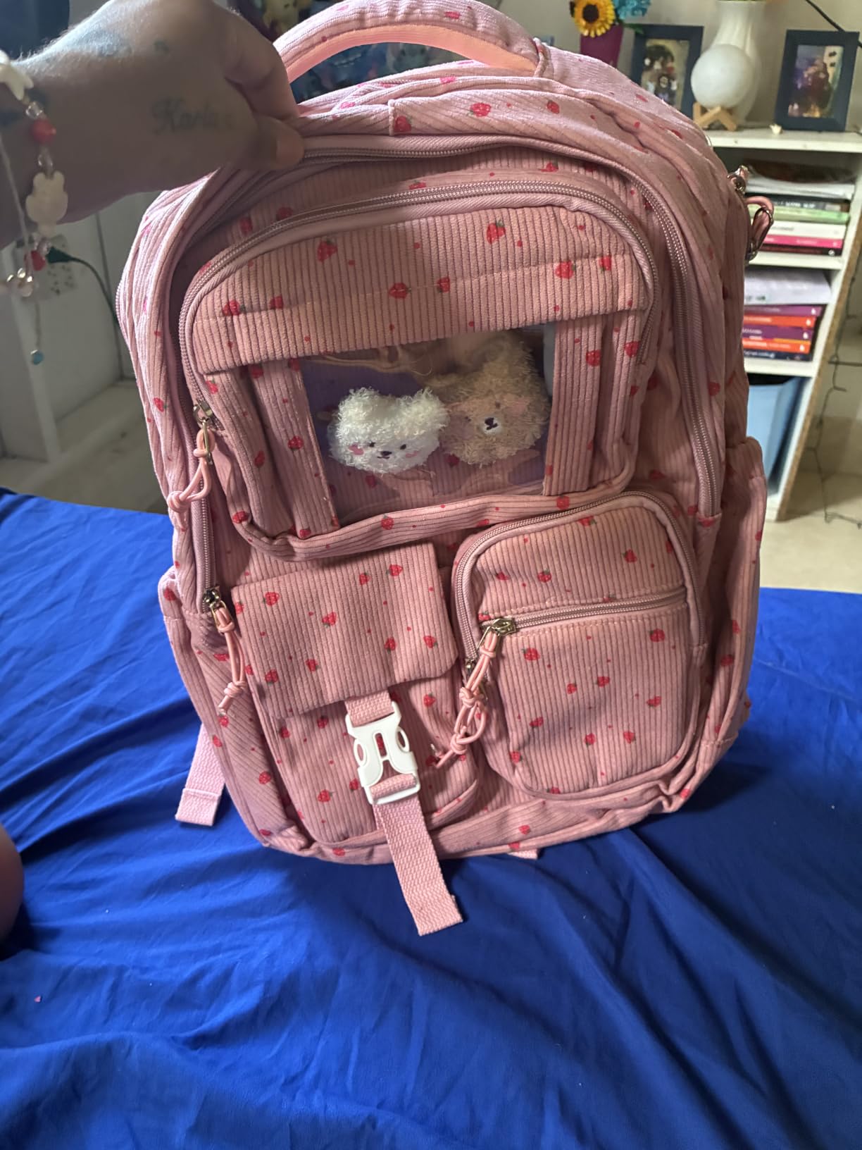 PIG PIG GIRL Kids Backpack for Girls School Book Bag for Elementary Primary customer photo 2