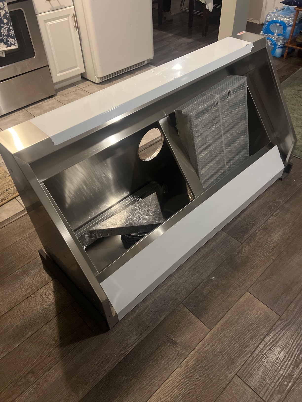 VEVOR Commercial Exhaust Hood, 7FT Food Truck Hood Exhaust, 201 Stainless Steel Concession Trailer Hood with 3 Detachable U-Shaped Grid Oil Filter Mesh, Rust Resistant Vent Hood for Kitchen Restaurant customer photo 2