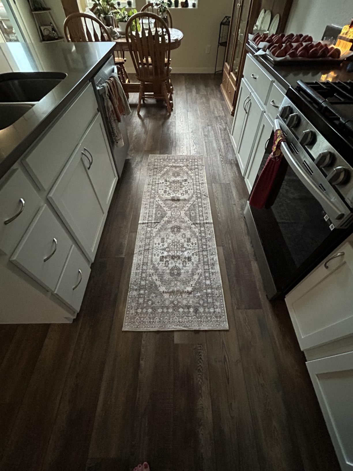 zesthome 8x10 Area Rugs for Living Room,Large Washable Rug,Orange | Rugs for Bedroom,Dining Room,Office,Low Pile,Soft, Vintage Rug,Stain Resistant Indoor Carpet,Non Slip,Home Decor customer photo 1