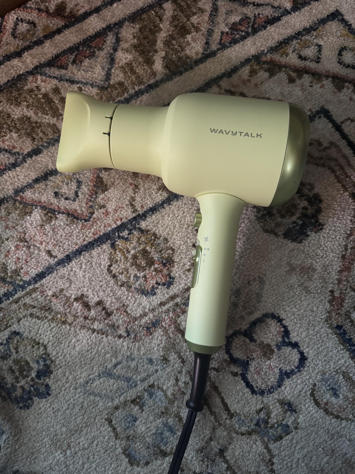 Wavytalk Blown Away Ionic Hair Dryer with Diffuser for Curly Hair | 1875W Fast Drying, 3 Attachments, Ceramic Healthy Shine, Lightweight & Quiet (Black) customer photo 2