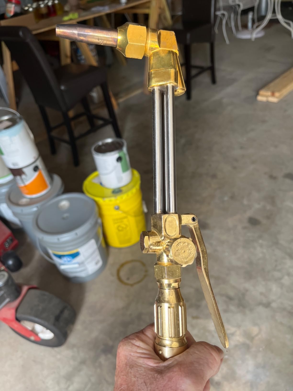 Upgraded Oxy Acetylene Torch Kit Heavy Duty Cutting Torch Kit 17PCS | with Heating Nozzle, CGA540 & CGA510 Regulator, 3 Rods and 1 Cutting Nozzle for Cutting, Welding, Brazing customer photo 2