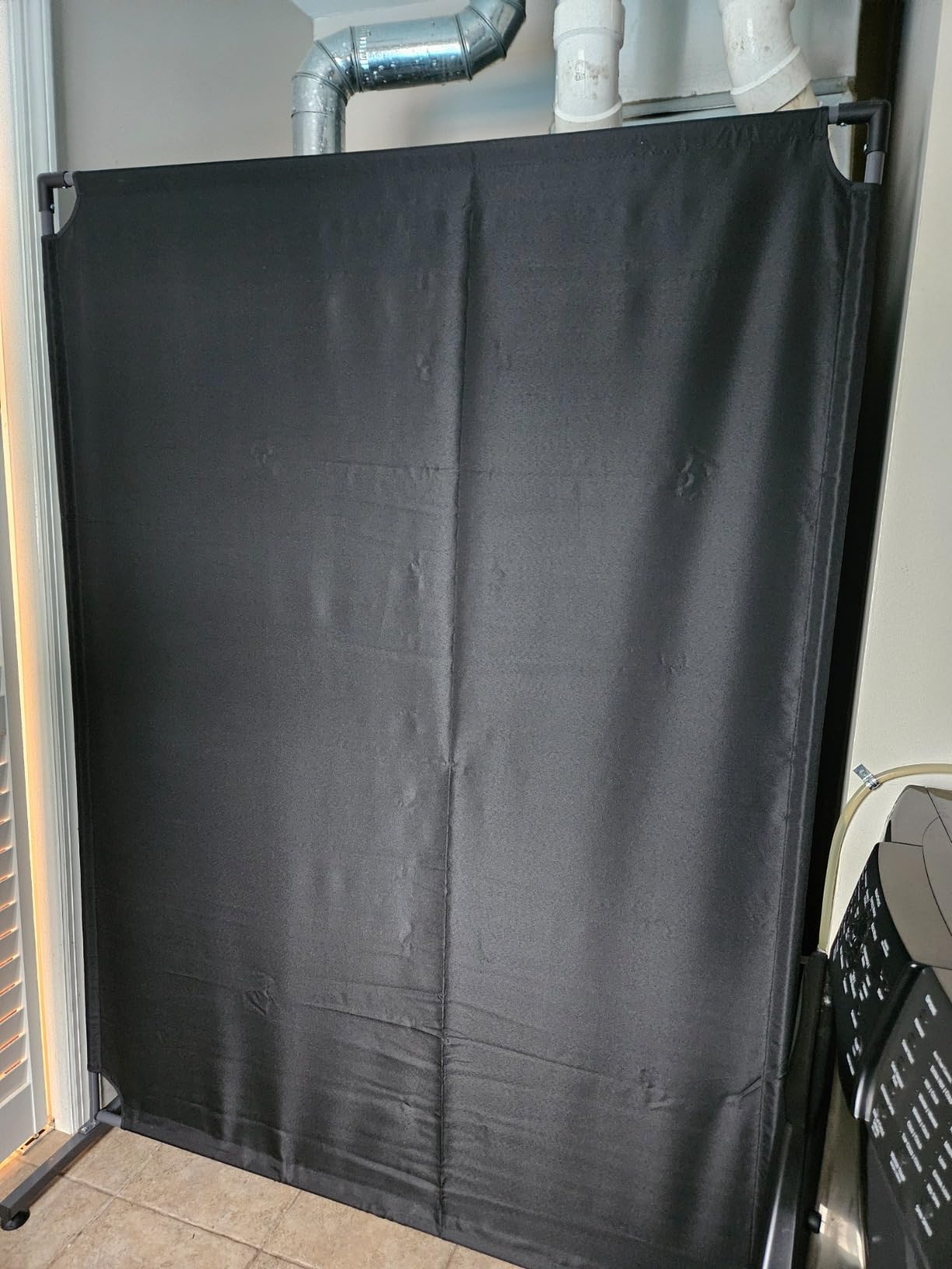 Rolling Room Divider with Wheels, Portable Privacy Screen Partition Wall, Freestanding Office Divider Panel, Non-See-Through Fabric, Locking Casters for Office Home Classroom Clinic, 50