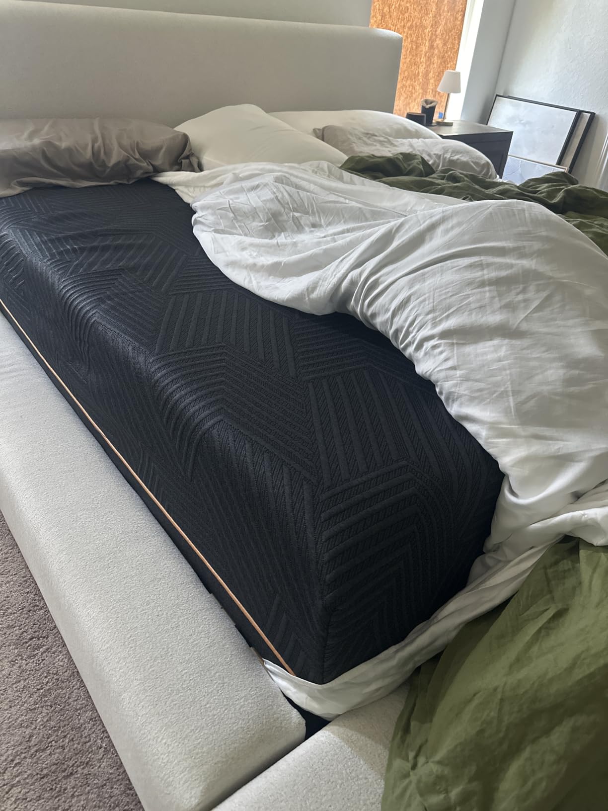 MLILY EGOHOME King 14 inch Memory Foam Mattress for Back Pain Relief Firm | Fiberglass Free, Copper Gel Infused, Graphene-Cool-Tech Cover, ICA Endorsed, CertiPUR-US, Motion Isolation, Mattress in a Box customer photo 1
