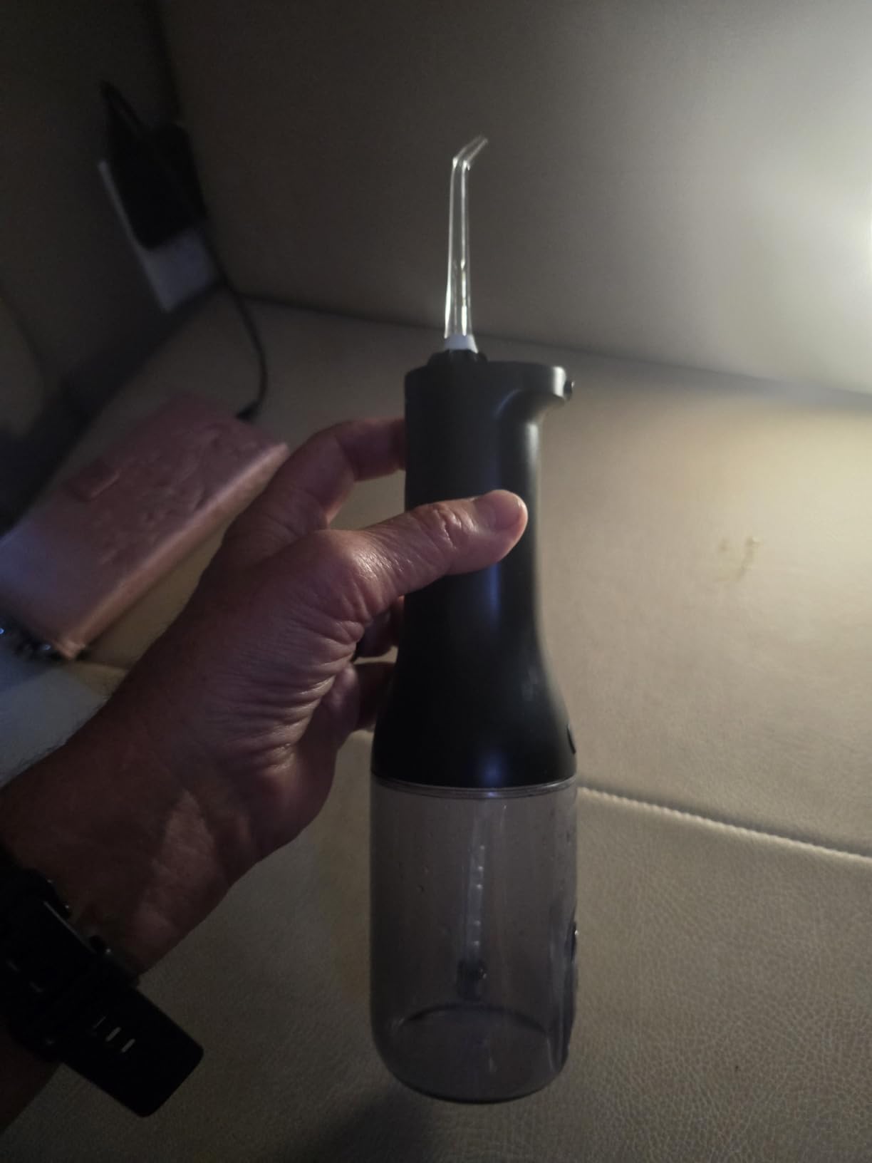 Philips Sonicare Cordless Power Flosser 3000, 2 Nozzles | Quad Stream Technology, 2 Floss Modes, 3 Pressure Levels, IPX7 Waterproof, Black HX3826/23 customer photo 2