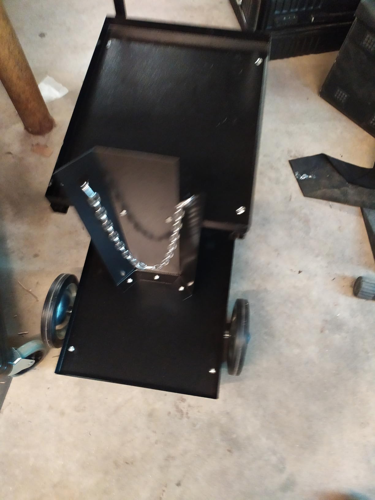 Welding Cart, MIG TIG ARC Welder Cart w/Upgraded Handle, Galvanized Casters,175lbs Capacity Portable Welding Tank cart, Plasma Cutting Machine, Larger Running Gear with Cylinder Rack customer photo 1
