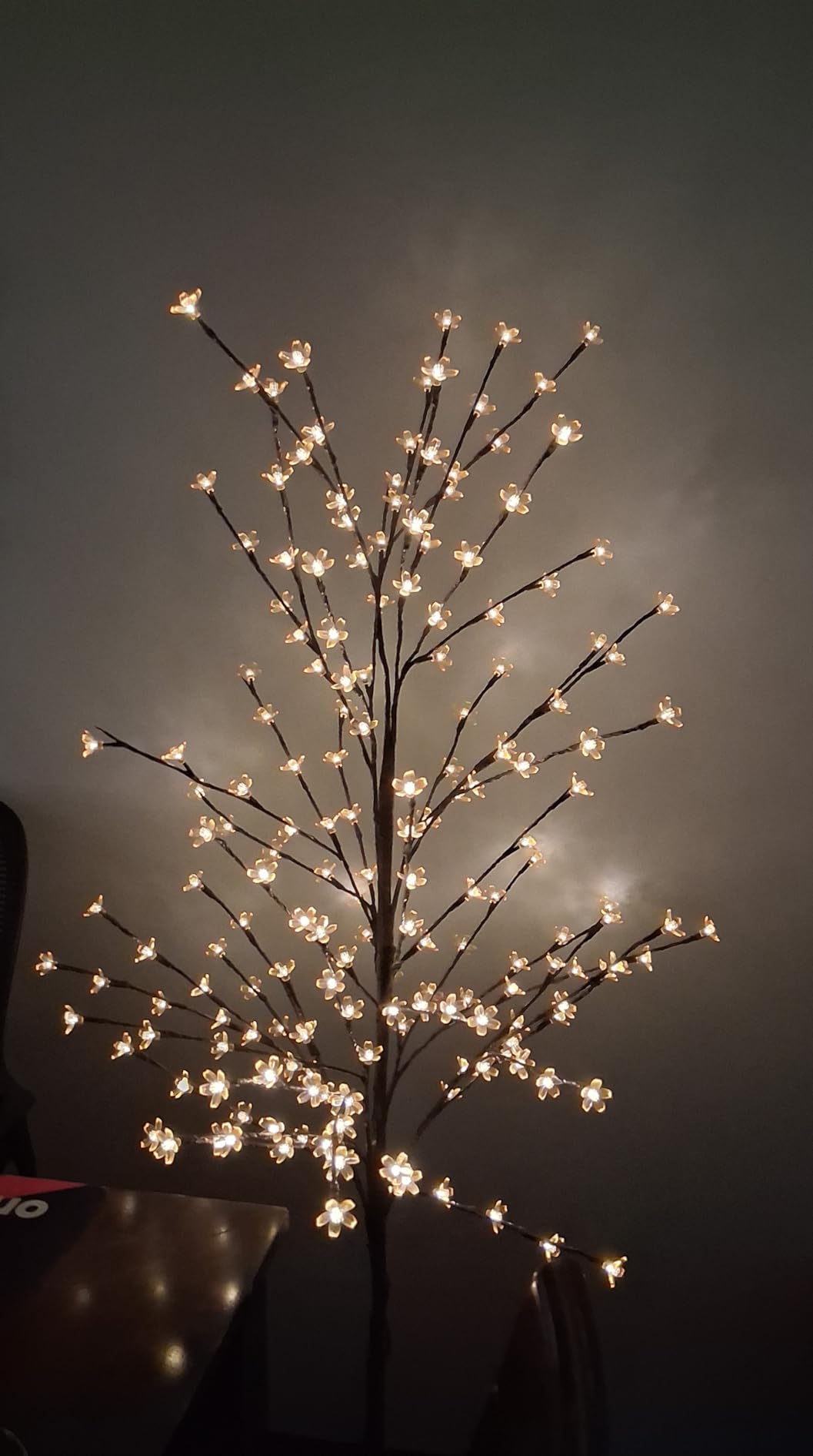 4ft 5ft 6ft Lighted Cherry Blossom Tree Set with 568 Warm White LED | Dimmable | Timer Function | Each Tree Works Independently | Indoor Outdoor Christmas Wedding Holiday Decor customer photo 1