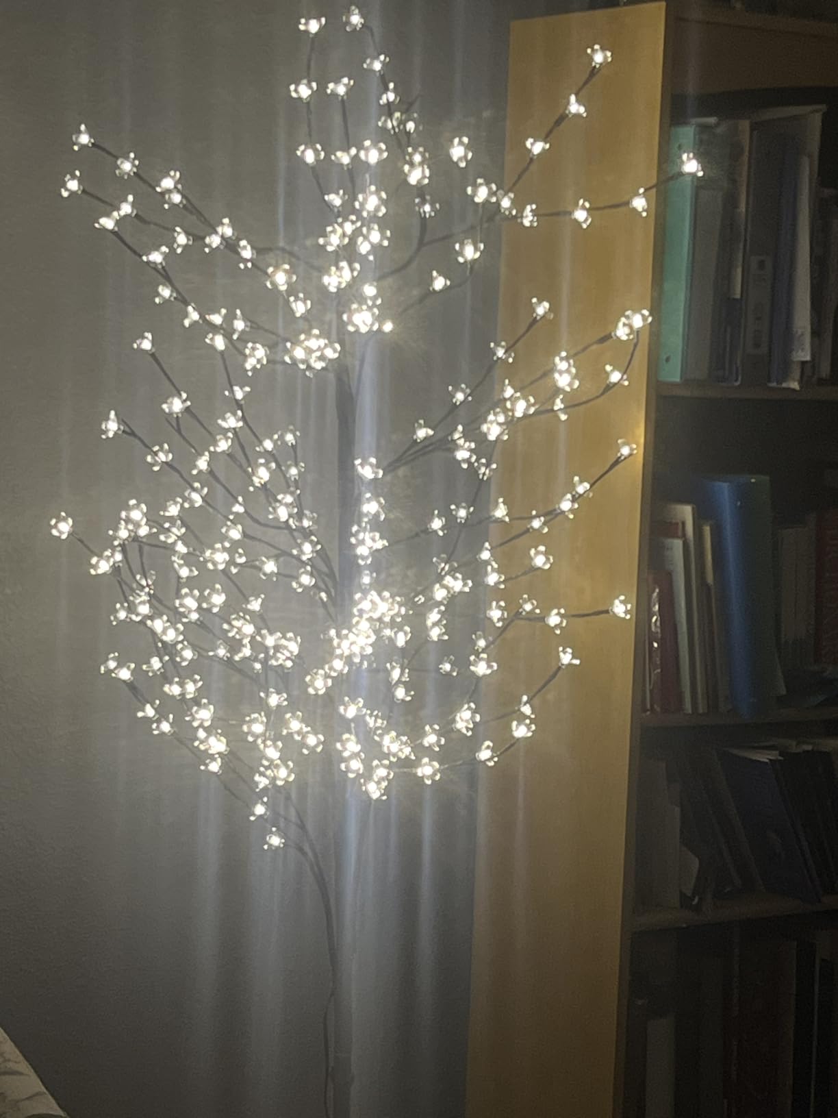 4ft 5ft 6ft Lighted Cherry Blossom Tree Set with 568 Warm White LED | Dimmable | Timer Function | Each Tree Works Independently | Indoor Outdoor Christmas Wedding Holiday Decor customer photo 2